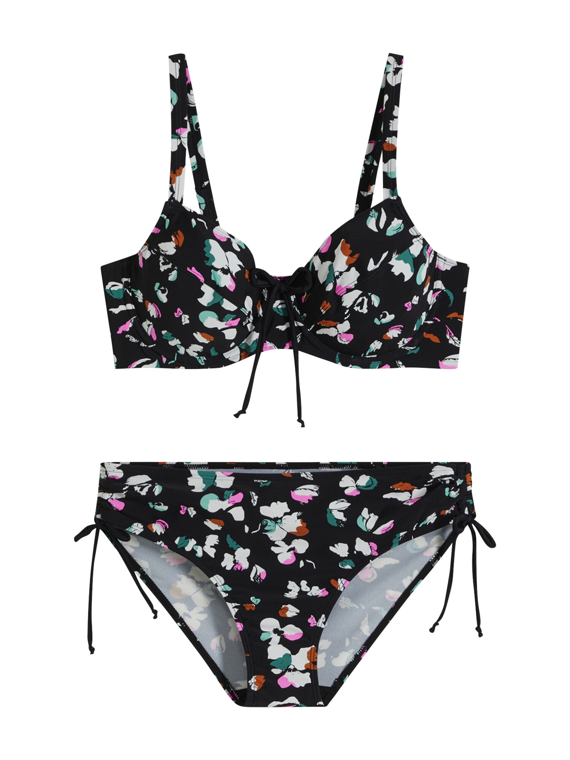 Bonprix Bikini rosa / svart dam
