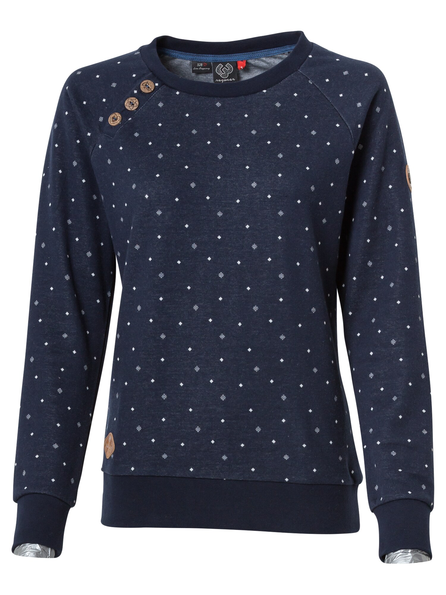 Ragwear Mikina 'Daria'  námornícka modrá / biela