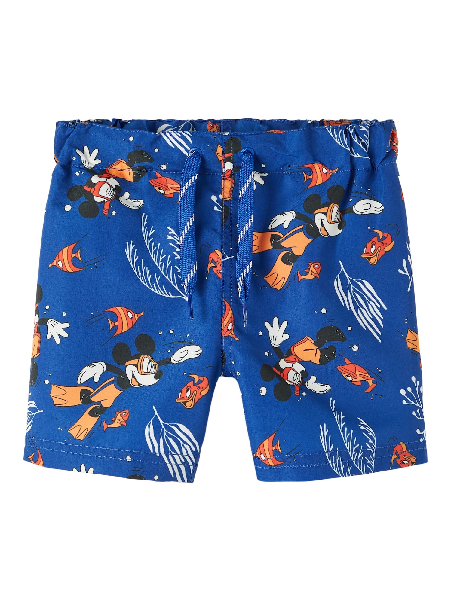 NAME IT Kratke kopalne hlače 'MIKAL MICKEY'  temno modra / rdeča / črna / bela