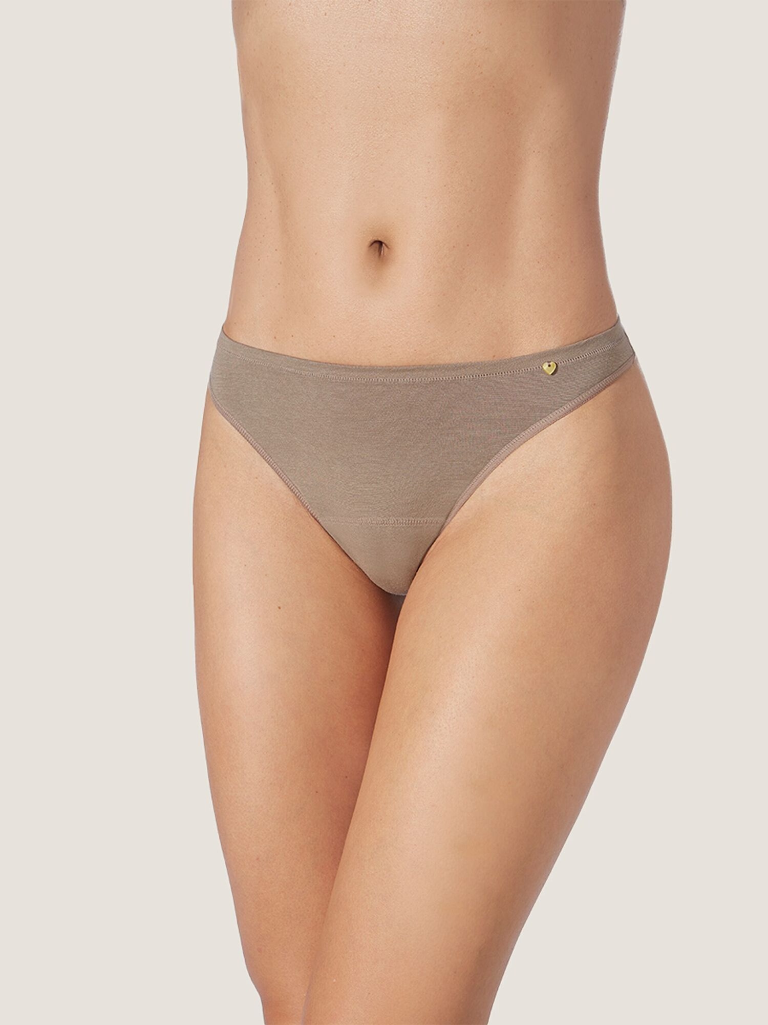 zd ZERO DEFECTS Panti 'Thong Soy fiber'  marrón