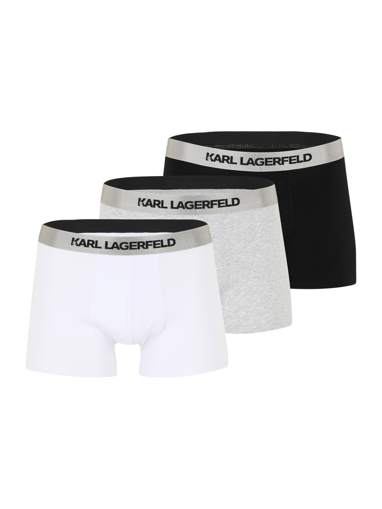 Karl Lagerfeld Boxeralsók  világosszürke / fekete / fehér akciós termékkép 1
