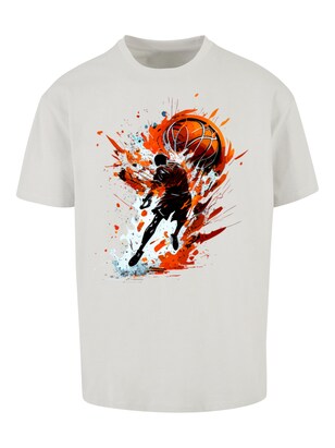 F4NT4STIC Shirt Grijs / Oranje