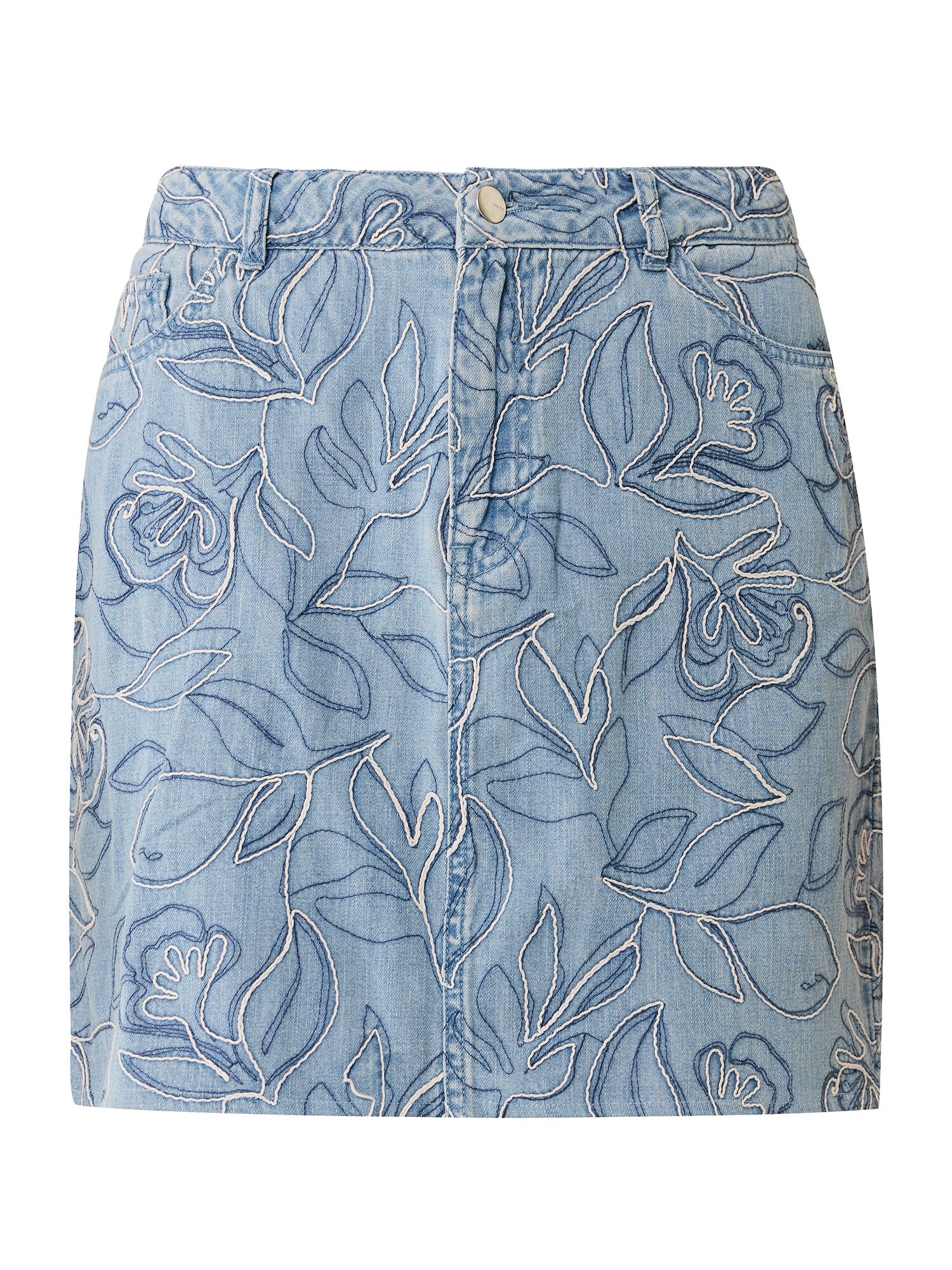 MEXX Fustă  albastru denim / albastru închis / alb