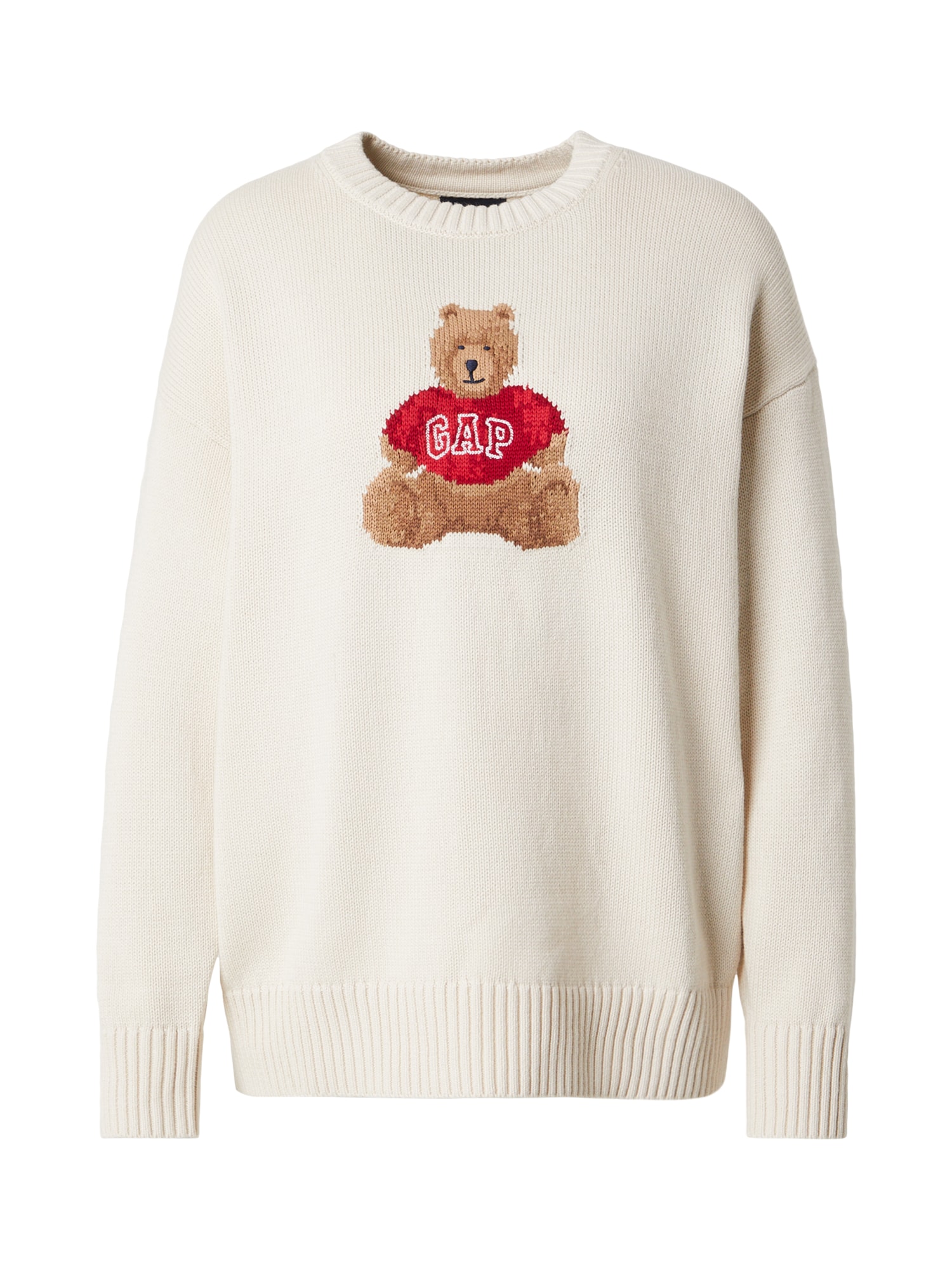 GAP Pulover bej / maro cappuccino / maro deschis / roșu