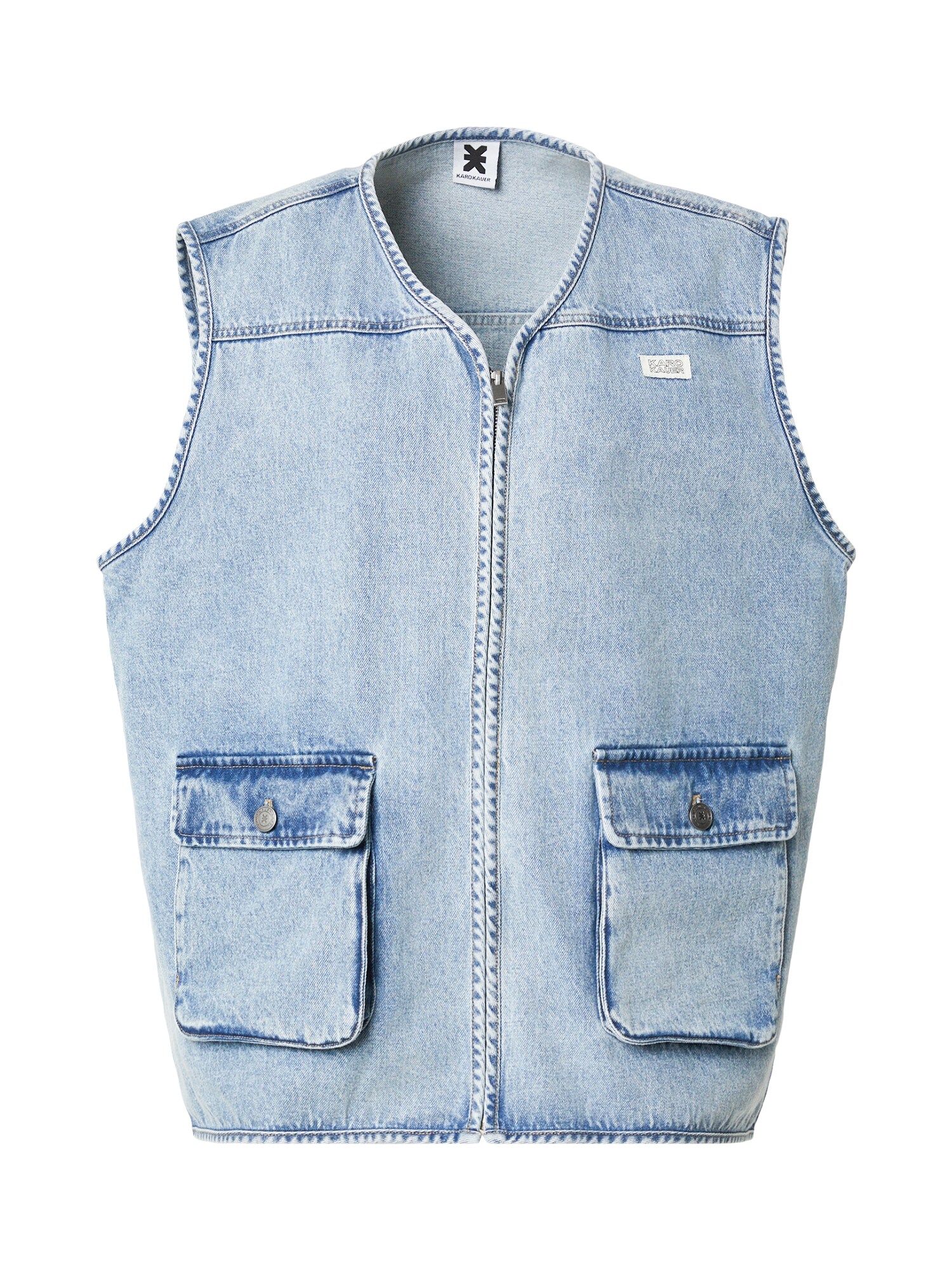 Karo Kauer Vestă  albastru deschis