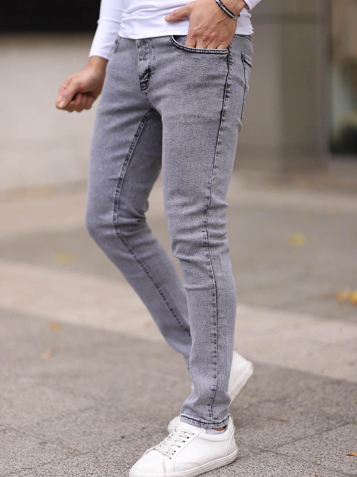 Trendyol Jeans  gri denim