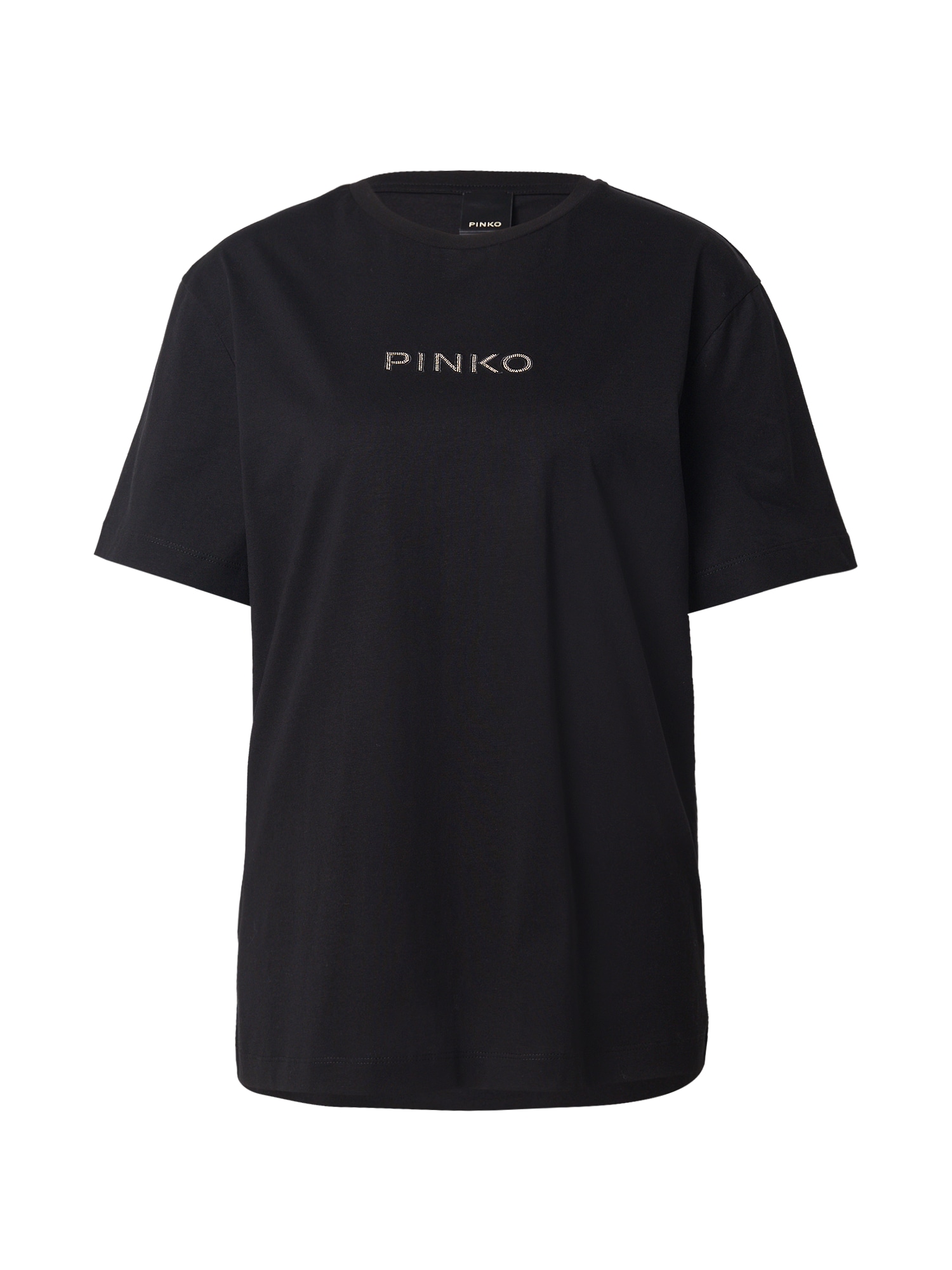 PINKO Póló 'STREPITOSO'  fekete / ezüst akciós termékkép 1