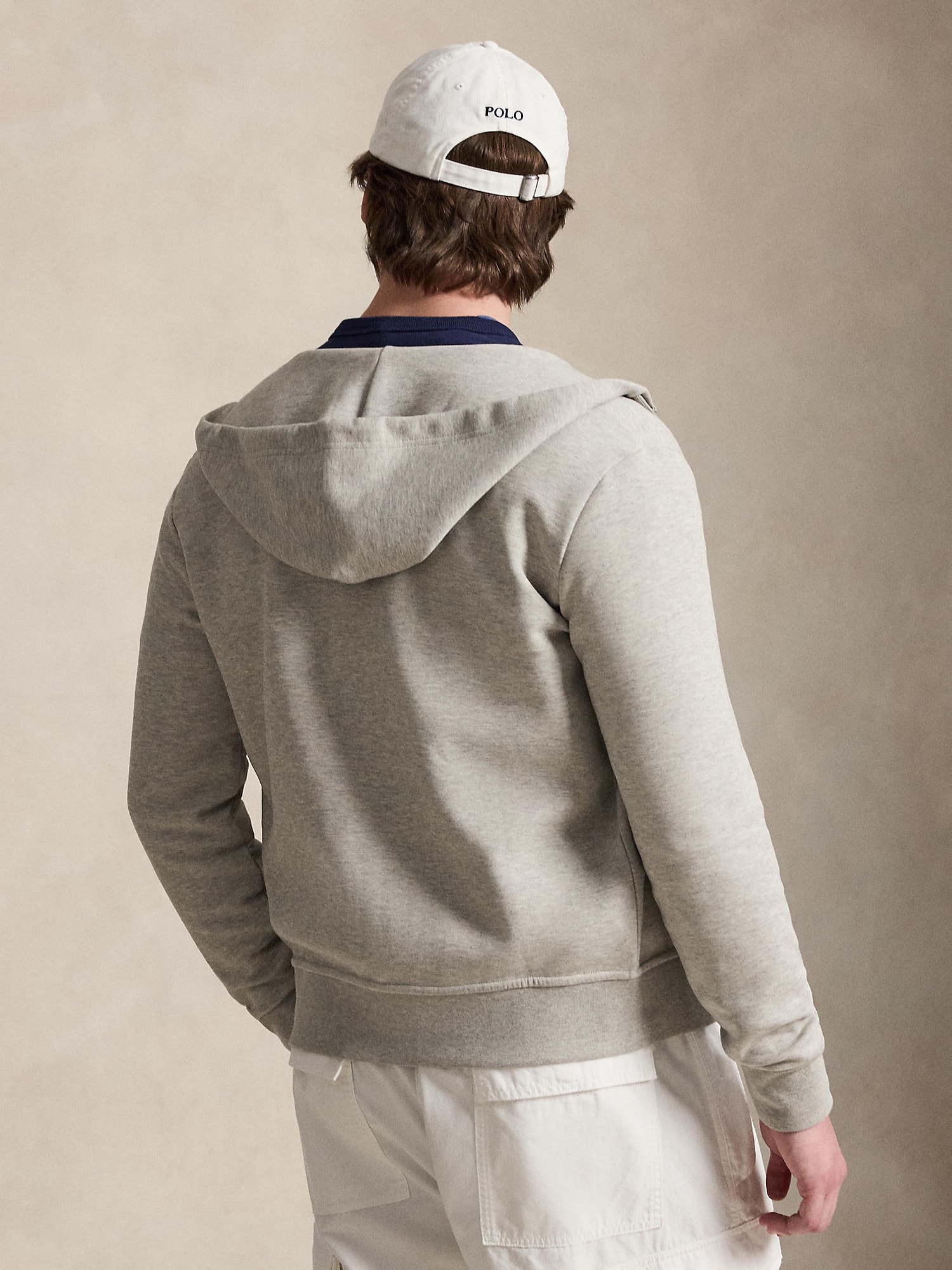 Polo Ralph Lauren Sudadera con cremallera gris moteado – imagen 3