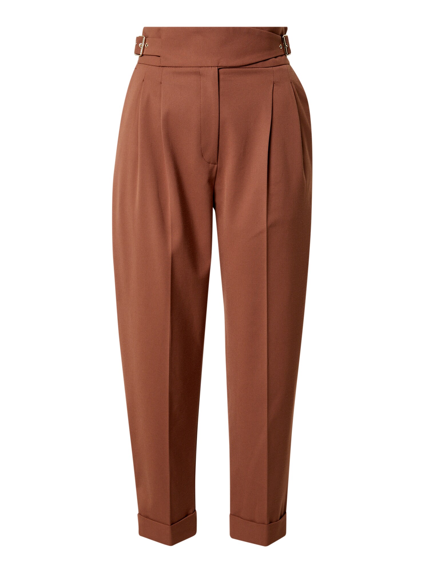 River Island Petite Kelnės su kantu  ruda