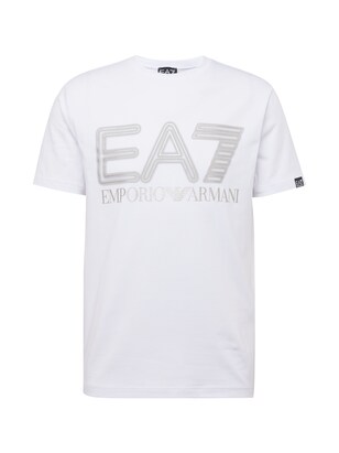 EA7 Emporio Armani Shirt Zilvergrijs / Zilver / Wit