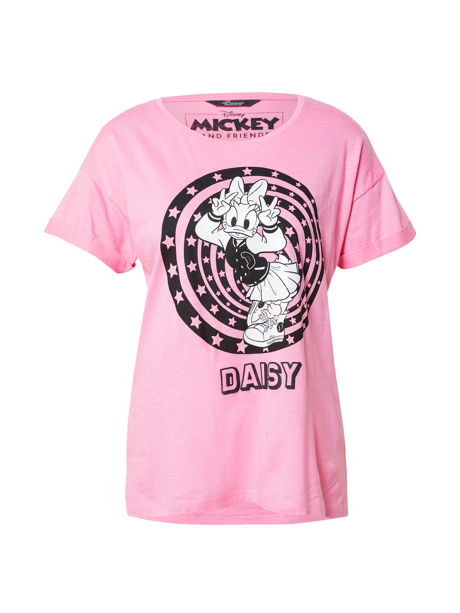 PRINCESS GOES HOLLYWOOD Marškinėliai 'Daisy' eozino spalva / juoda / balta