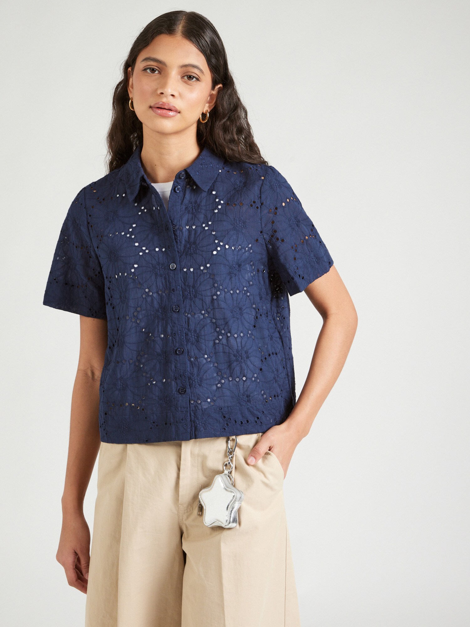 VERO MODA Blúz 'VMHAY NEW'  tengerészkék termék 2. képe