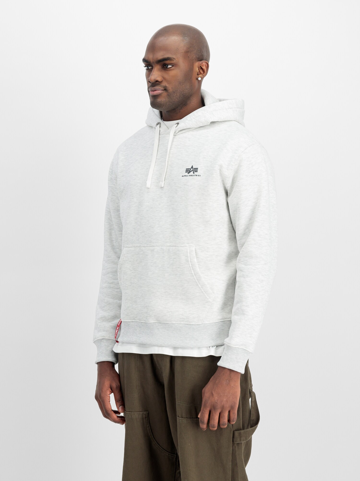 ALPHA INDUSTRIES Mikina antracitová / svetlosivá (obrázok 4)