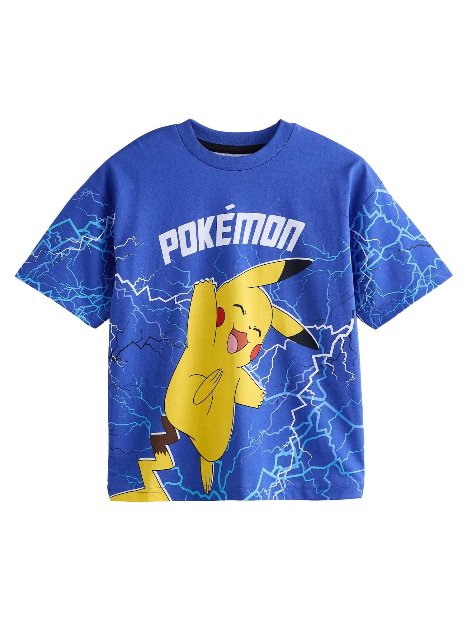 Next Tricou Pokémon  albastru / galben / negru / alb