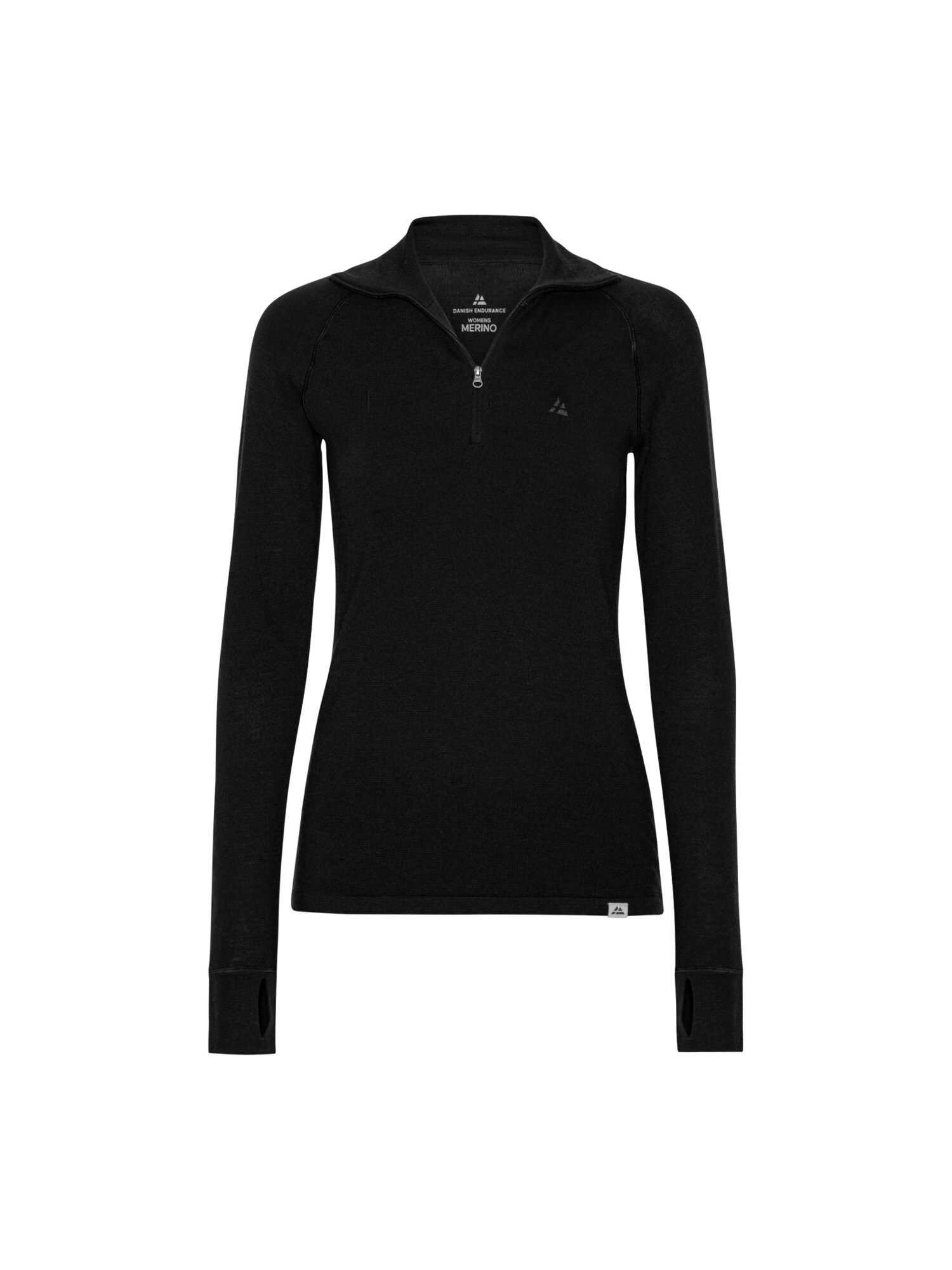 Danish Endurance Langarmshirt Merino Halfzip