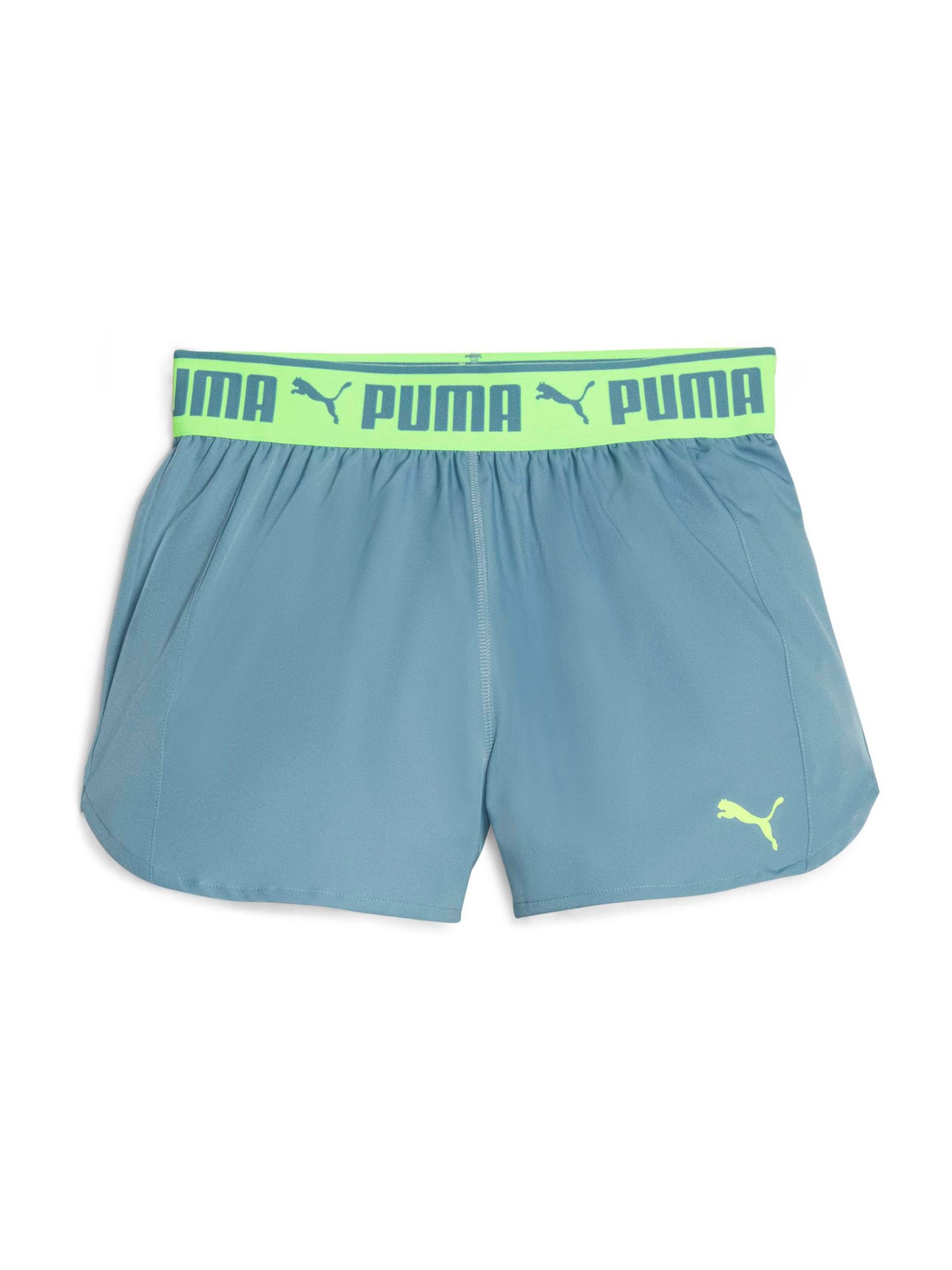 PUMA Sportske hlače  cijan plava / svijetlozelena