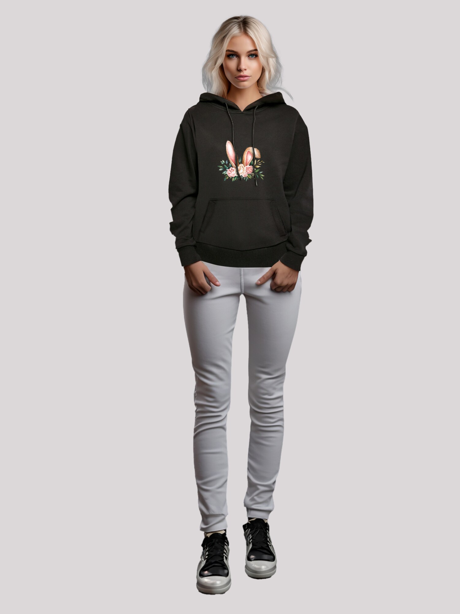 Thumbnail - F4NT4STIC Sweatshirt Blumen Osterhasen Ohren Dekor