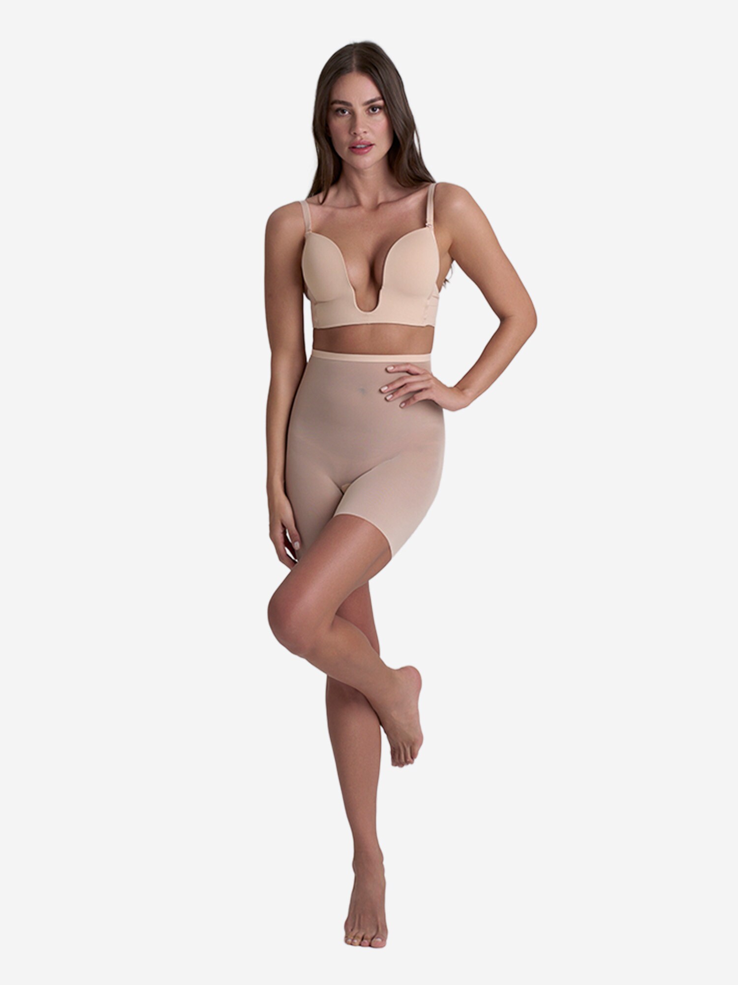 Thumbnail - Bye Bra Shapinghose Forming Tulle High Waist Short