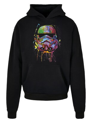 F4NT4STIC Sweatshirt ‘Stormtrooper Paint Splats’ Gemengde kleuren / Zwart