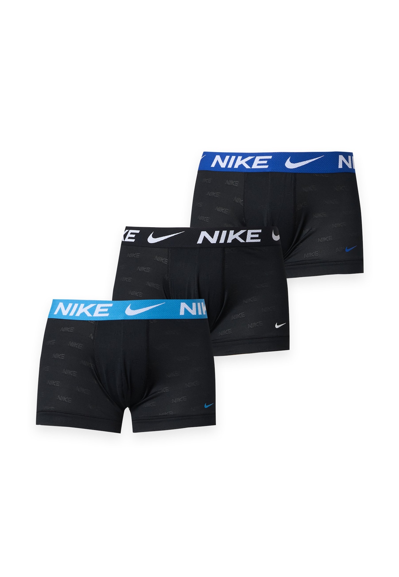 NIKE Underwear Calzoncillo boxer azul real / azul claro / negro / blanco