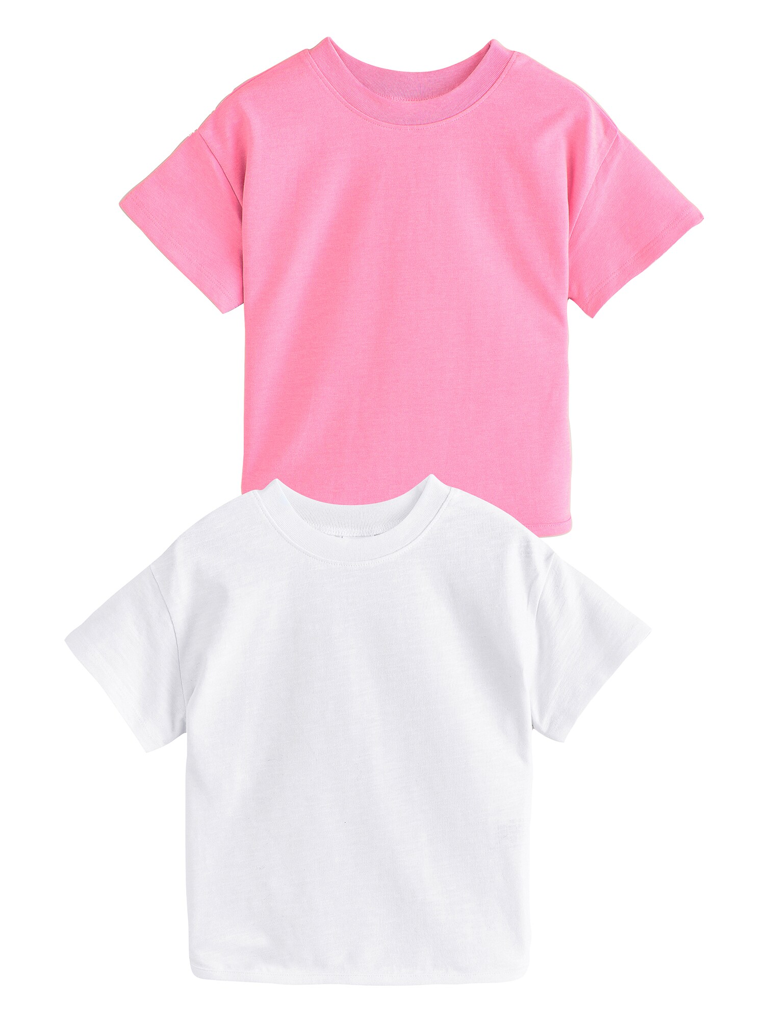 Next Tricou  roz deschis / alb