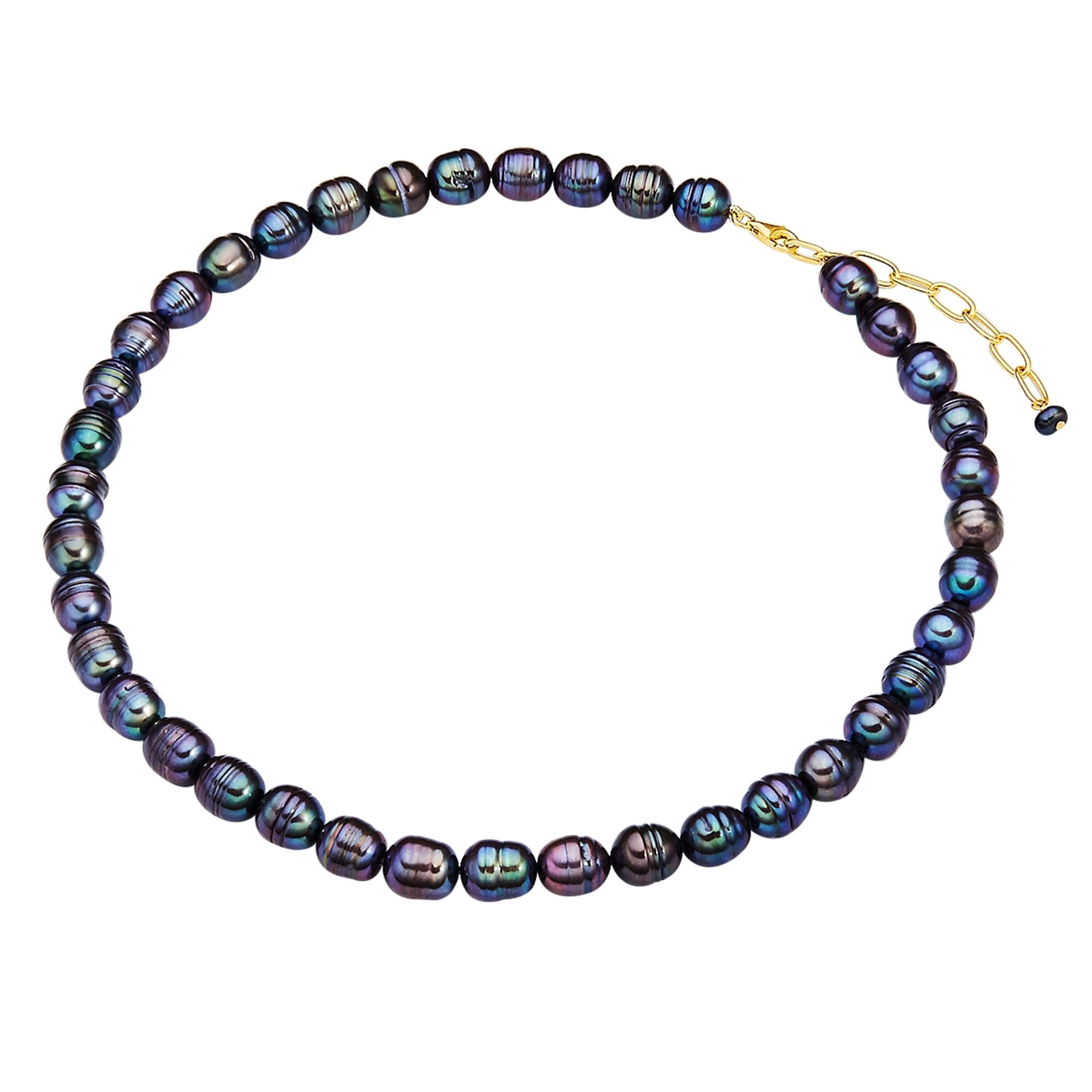 Valero Pearls Cadena navy / oro