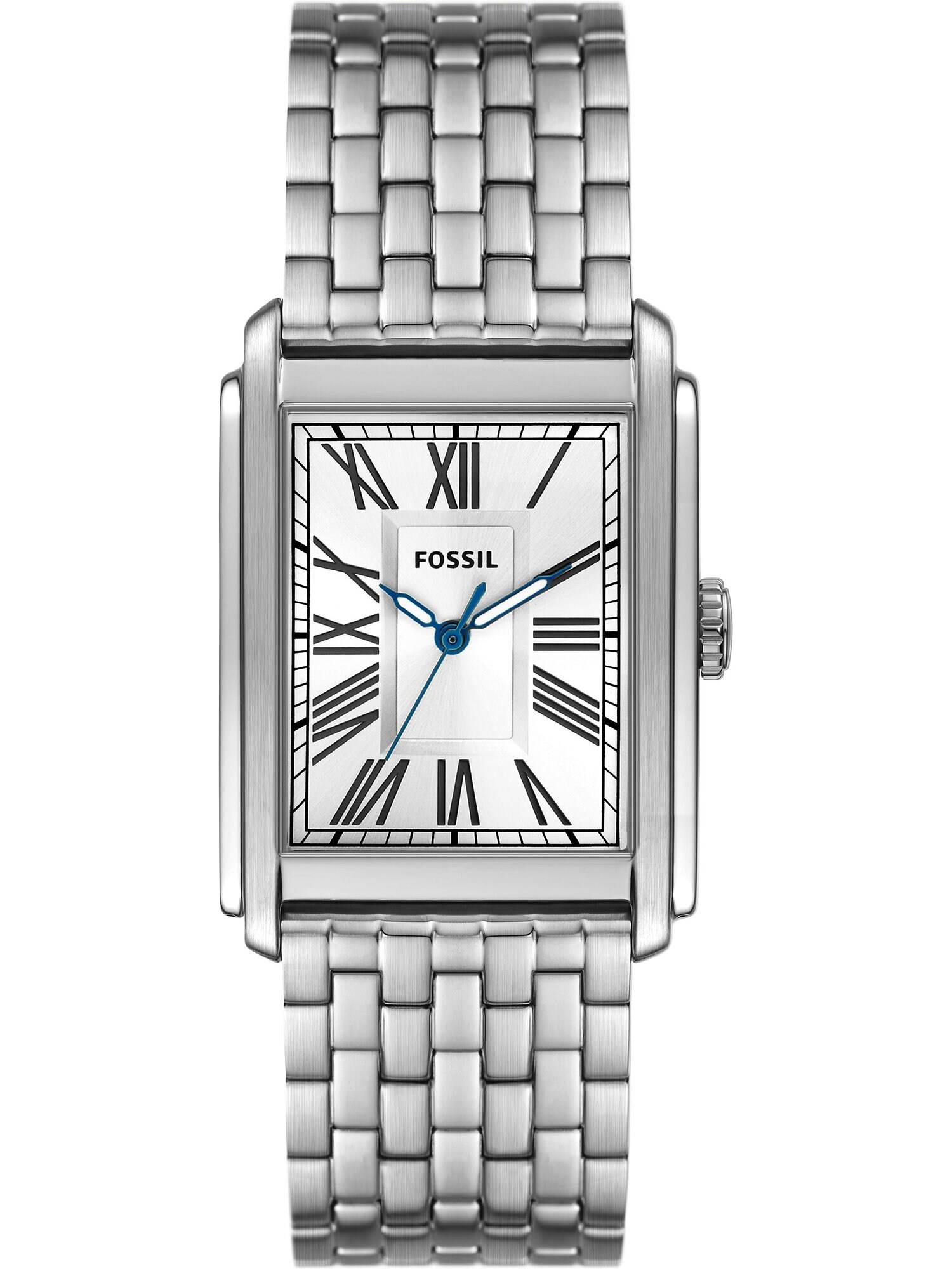 FOSSIL Ceas analogic Carraway  albastru / negru / argintiu / alb