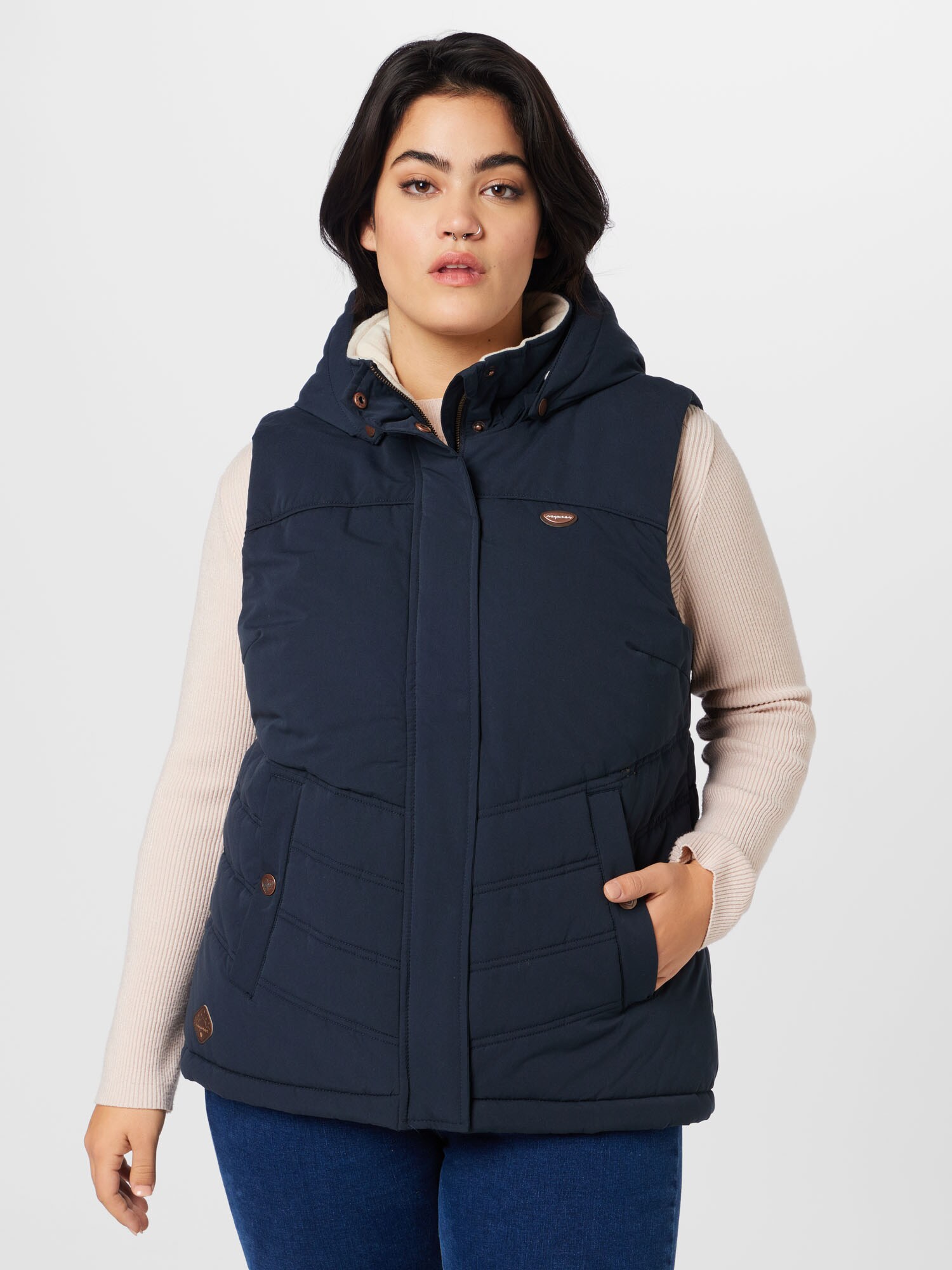 Ragwear Plus Mellény 'HESTY'  tengerészkék termék 2. képe