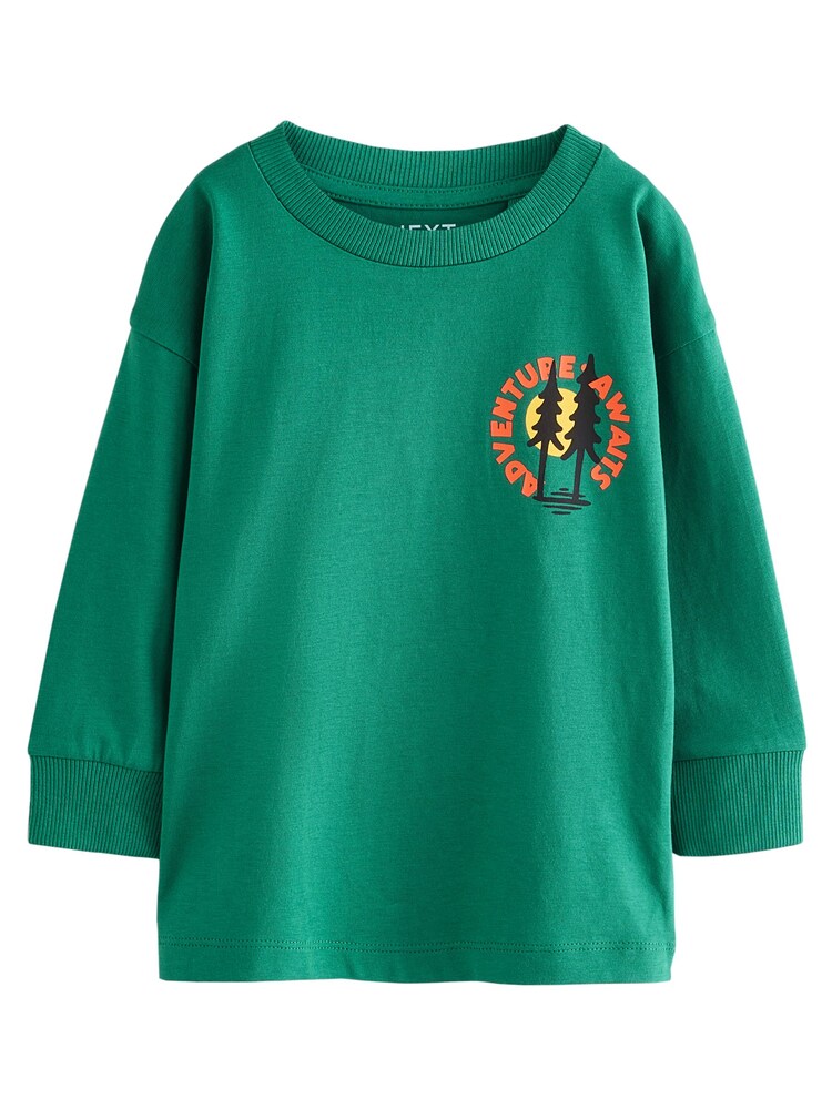 Next Shirt Jungen Größe 122 gelb / grasgrün / orange / schwarz