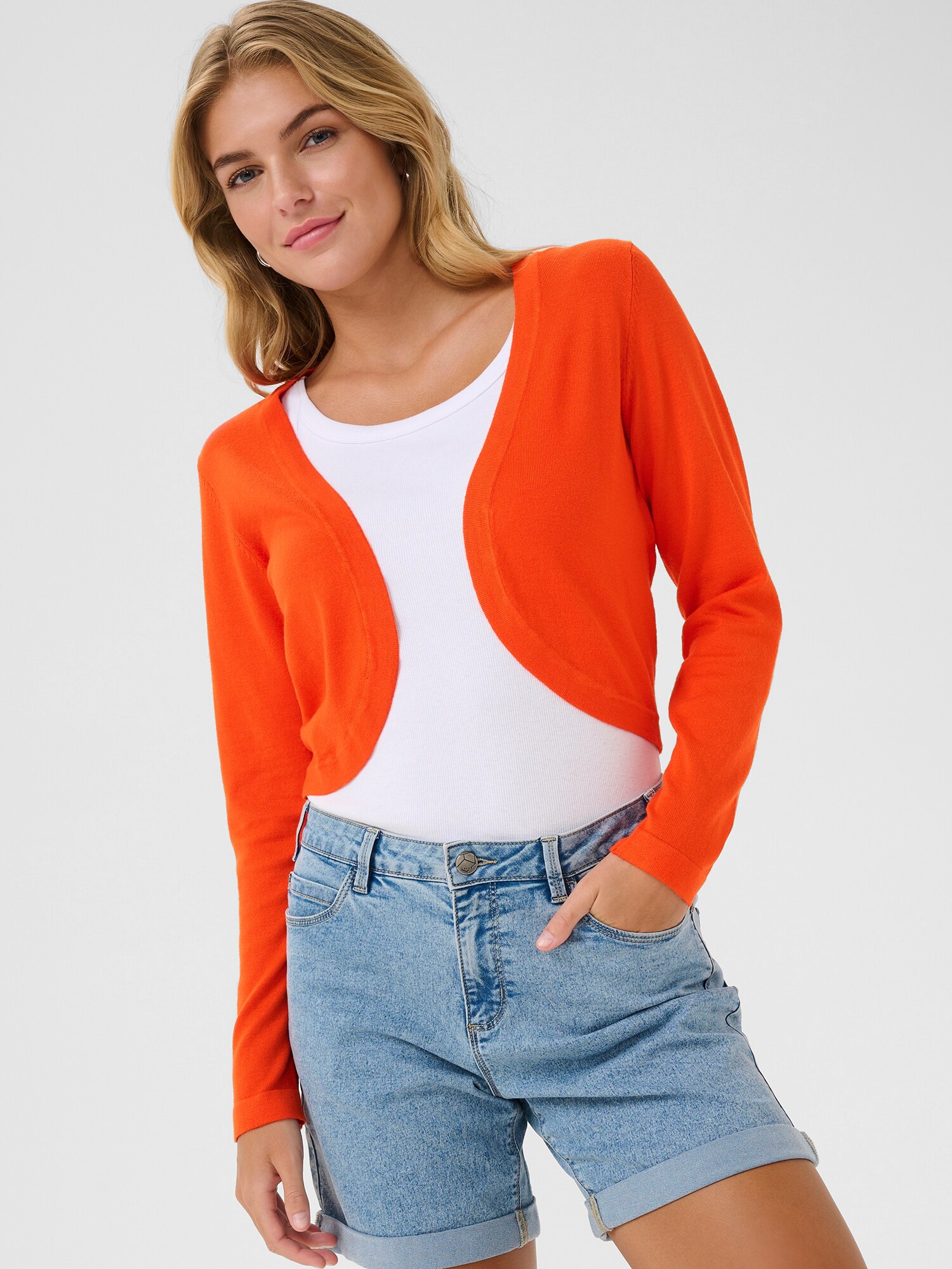 Kaffe Bolero 'Astrid'  narancs termék 2. képe