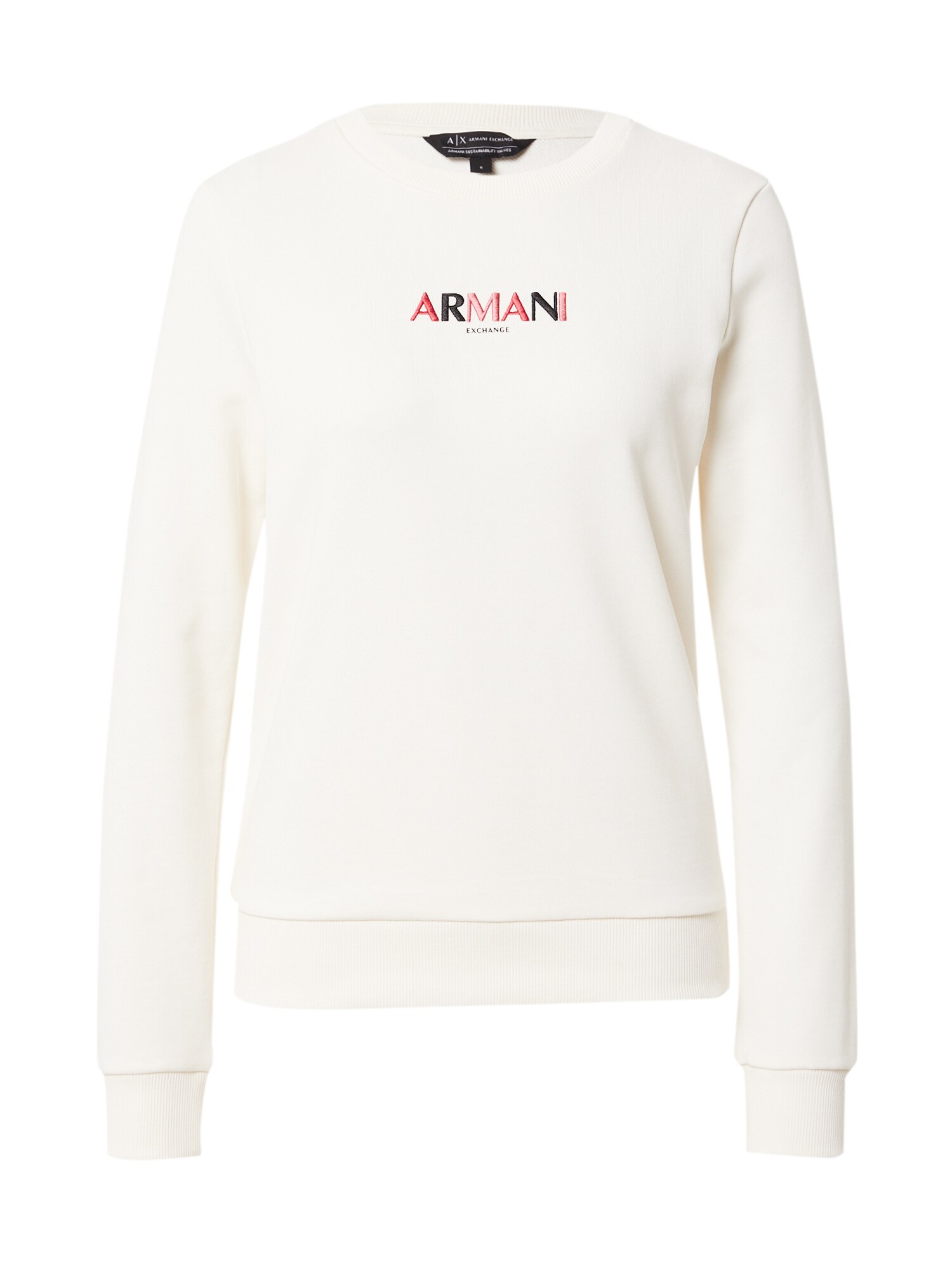ARMANI EXCHANGE Mikina  zmiešané farby / biela ako vlna