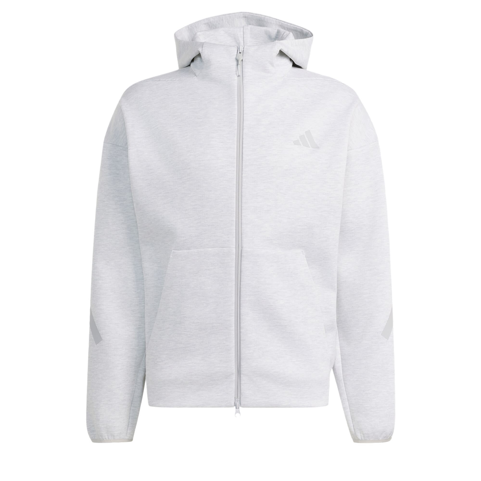 ADIDAS SPORTSWEAR Bluză cu fermoar sport 'Z.N.E.'  gri deschis