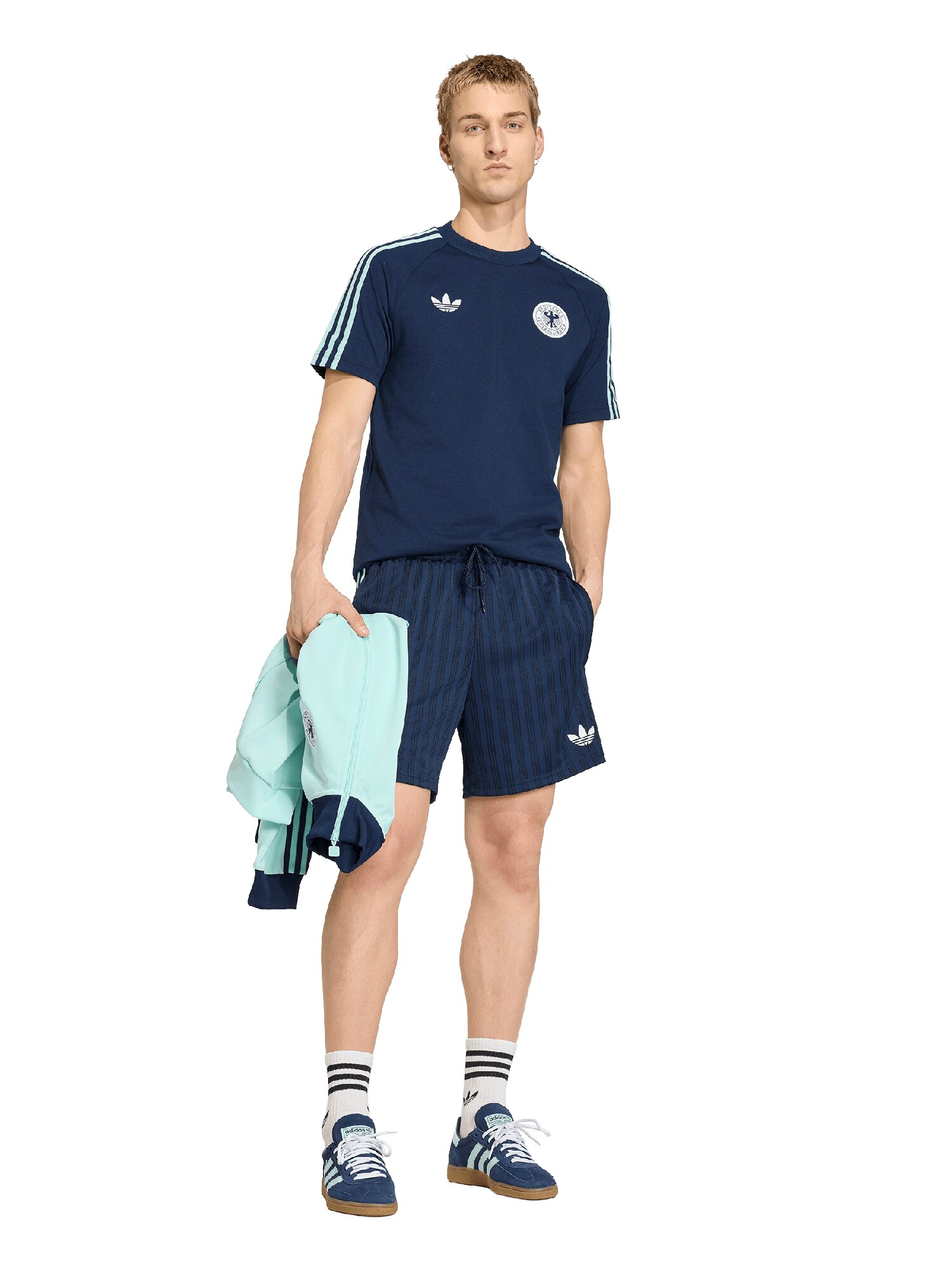 ADIDAS PERFORMANCE Pantalón deportivo 'DFB'  navy / azul claro / blanco – imagen 4