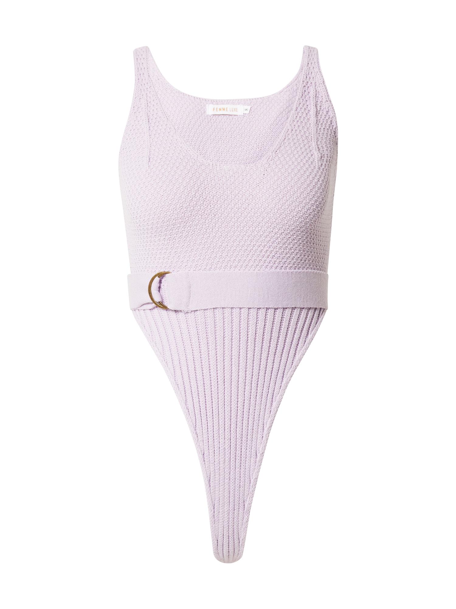 Femme Luxe Marškinėliai-glaustinukė 'ALMA' šviesiai violetinė