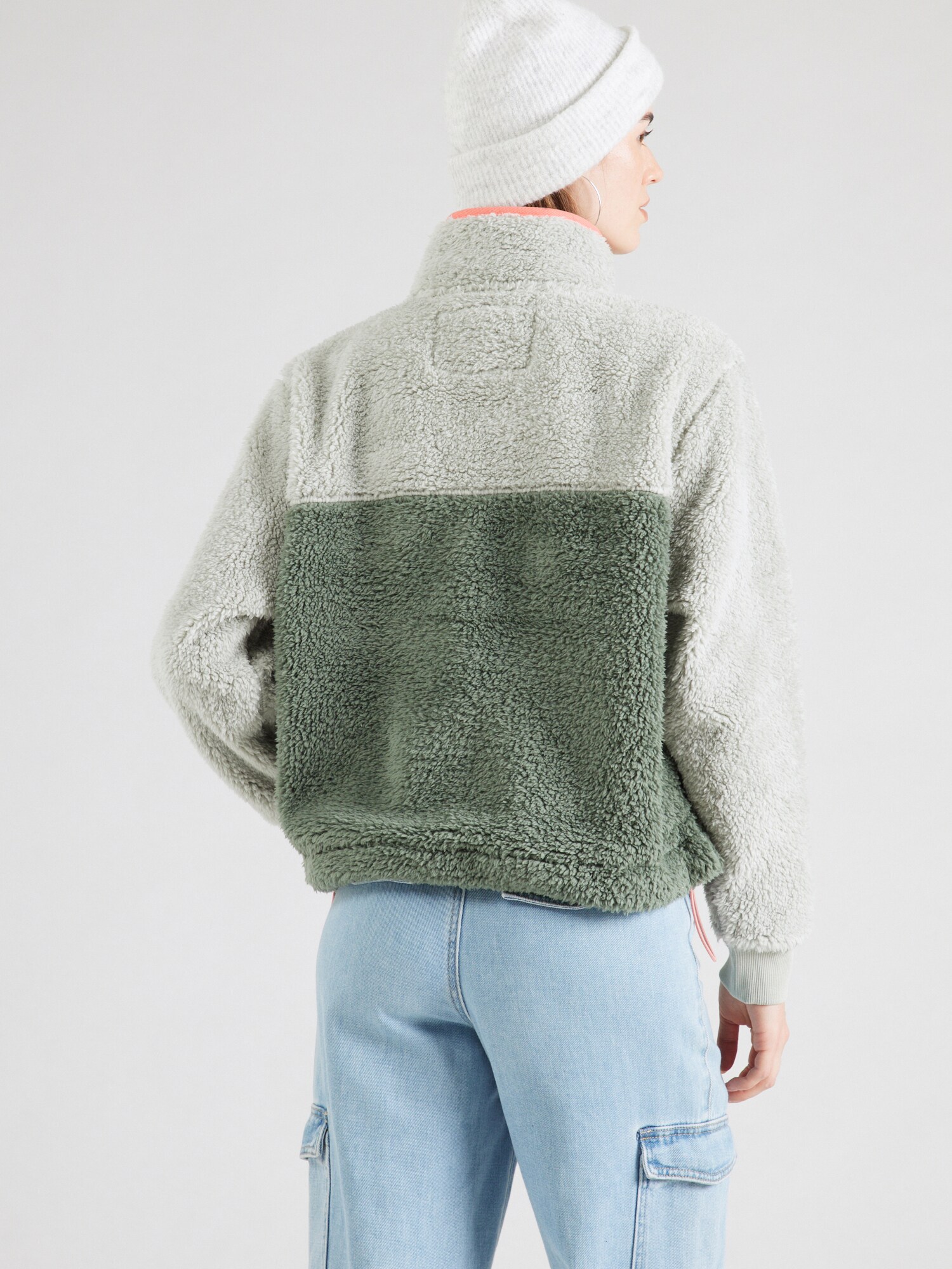 Superdry Pulover  verde / verde deschis / portocaliu somon