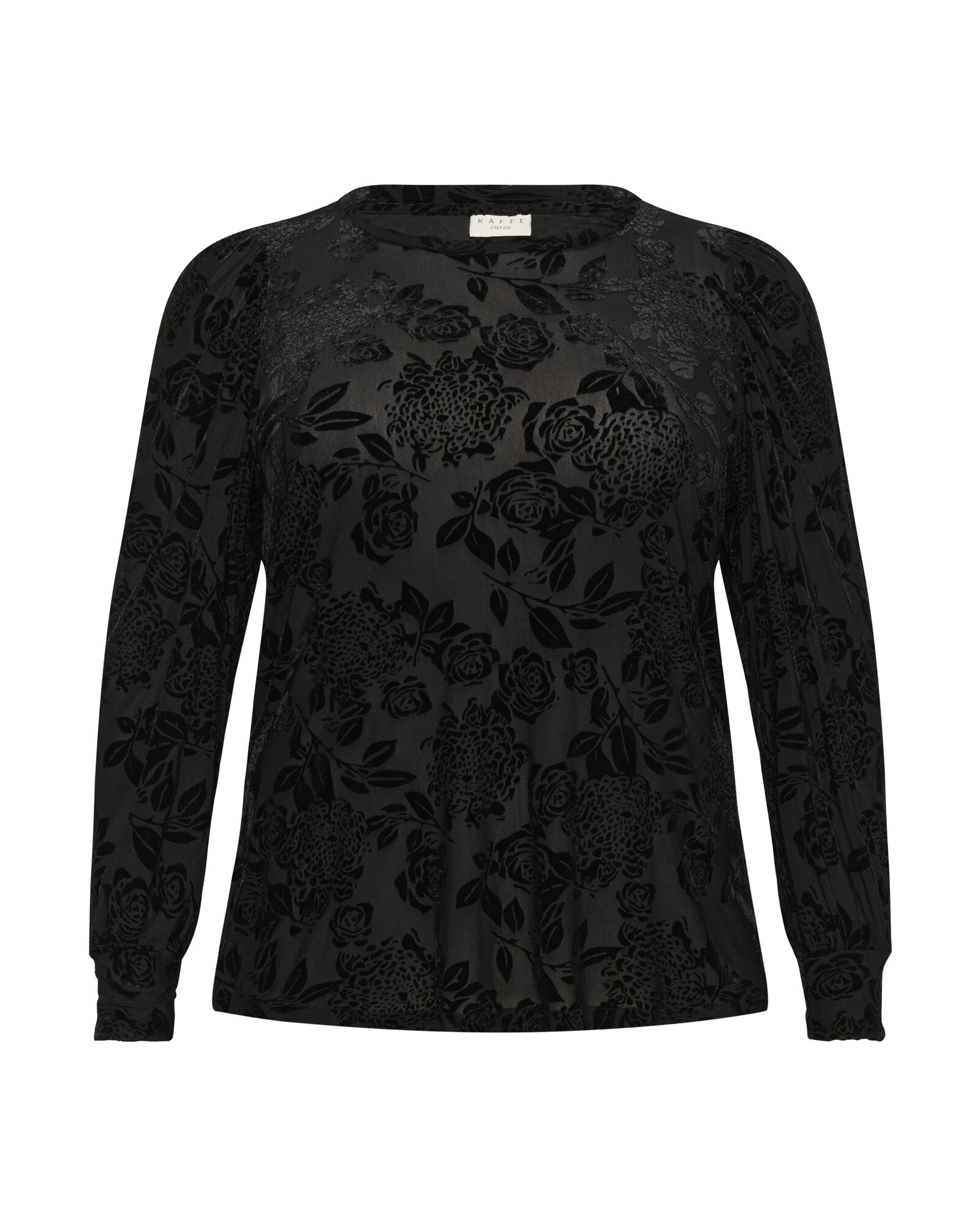 KAFFE CURVE Blusa 'KCrosie'  negro
