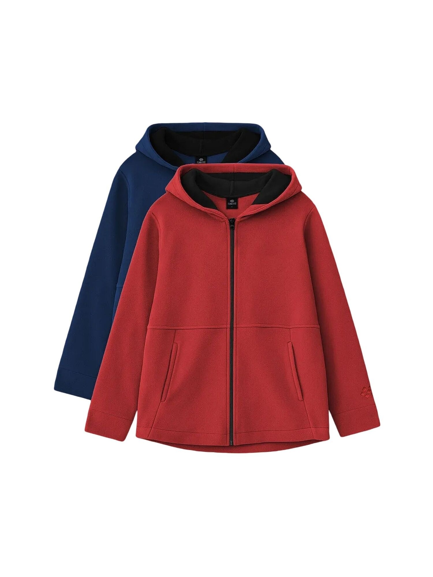 Tommy Life Sweater majica 'TOMMY 2er-Pack Kapuzen-Sweatshirts mit Reißverschluss' miks boja