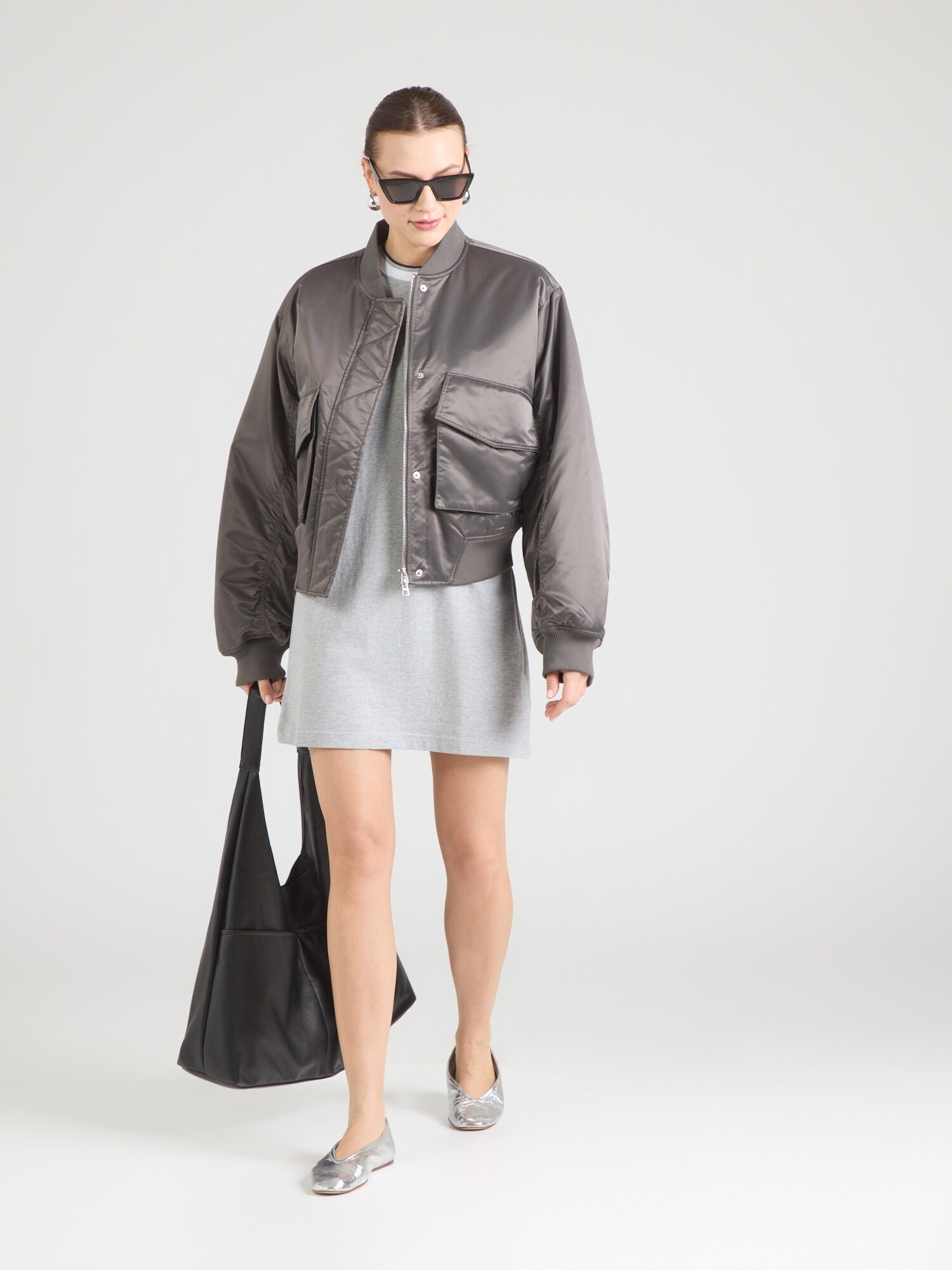 Calvin Klein Jeans Vestido gris / negro / blanco – imagen 3