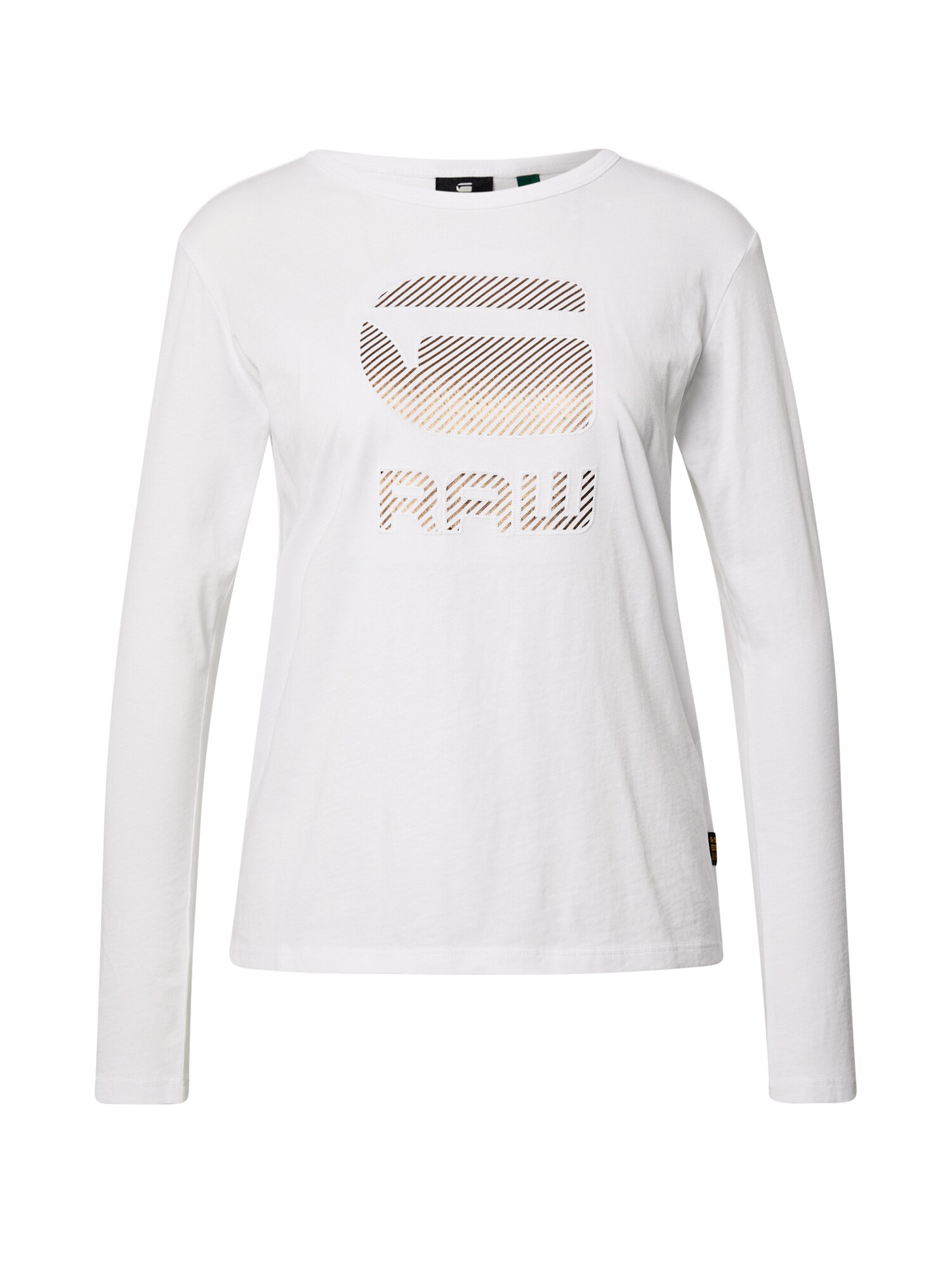 G-Star RAW Marškinėliai  balta / auksas