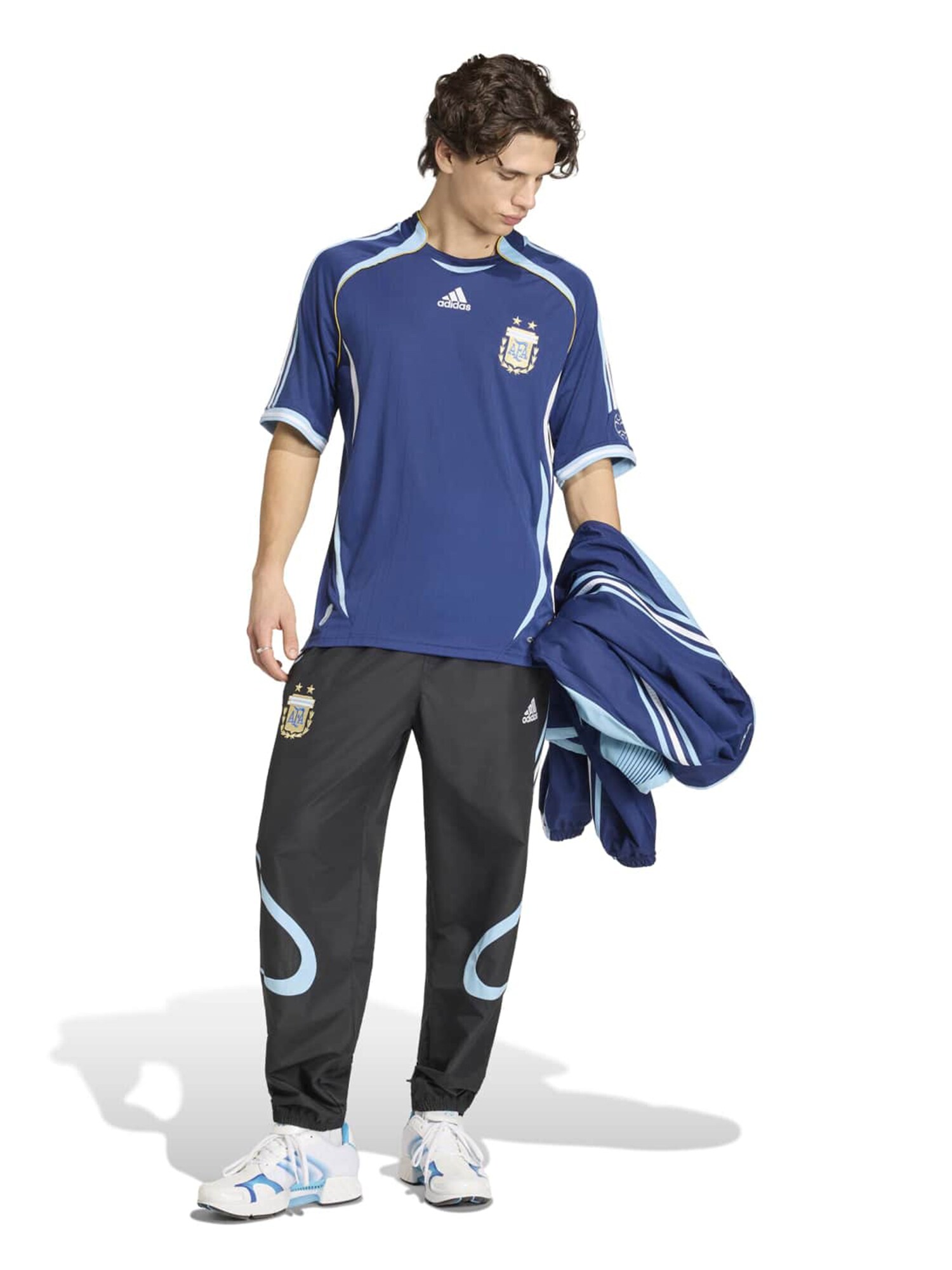 ADIDAS PERFORMANCE Camiseta de fútbol 'Argentinien 2006' navy / azul claro / amarillo / blanco – imagen 3