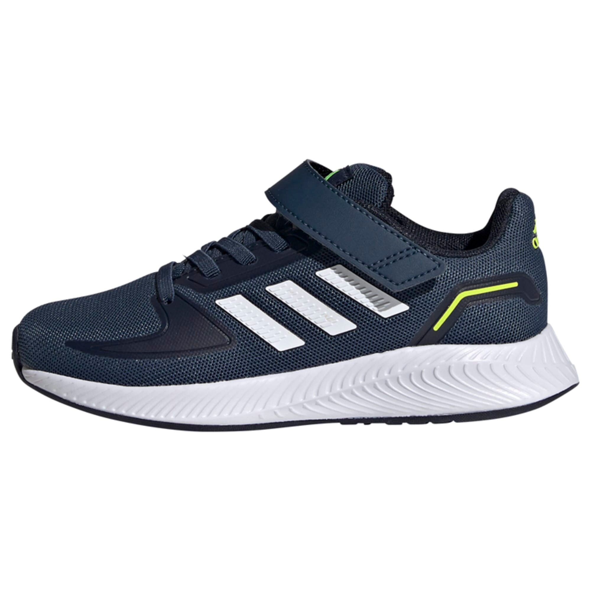 ADIDAS PERFORMANCE Sportiniai batai 'Runfalcon 2.0'  balta / neoninė žalia / tamsiai mėlyna
