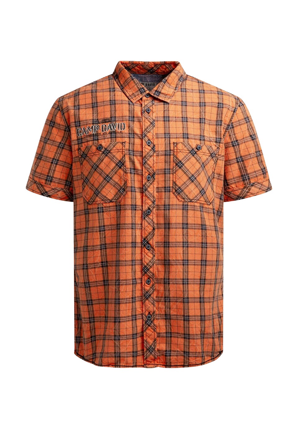 Skjorta nattblå / orange