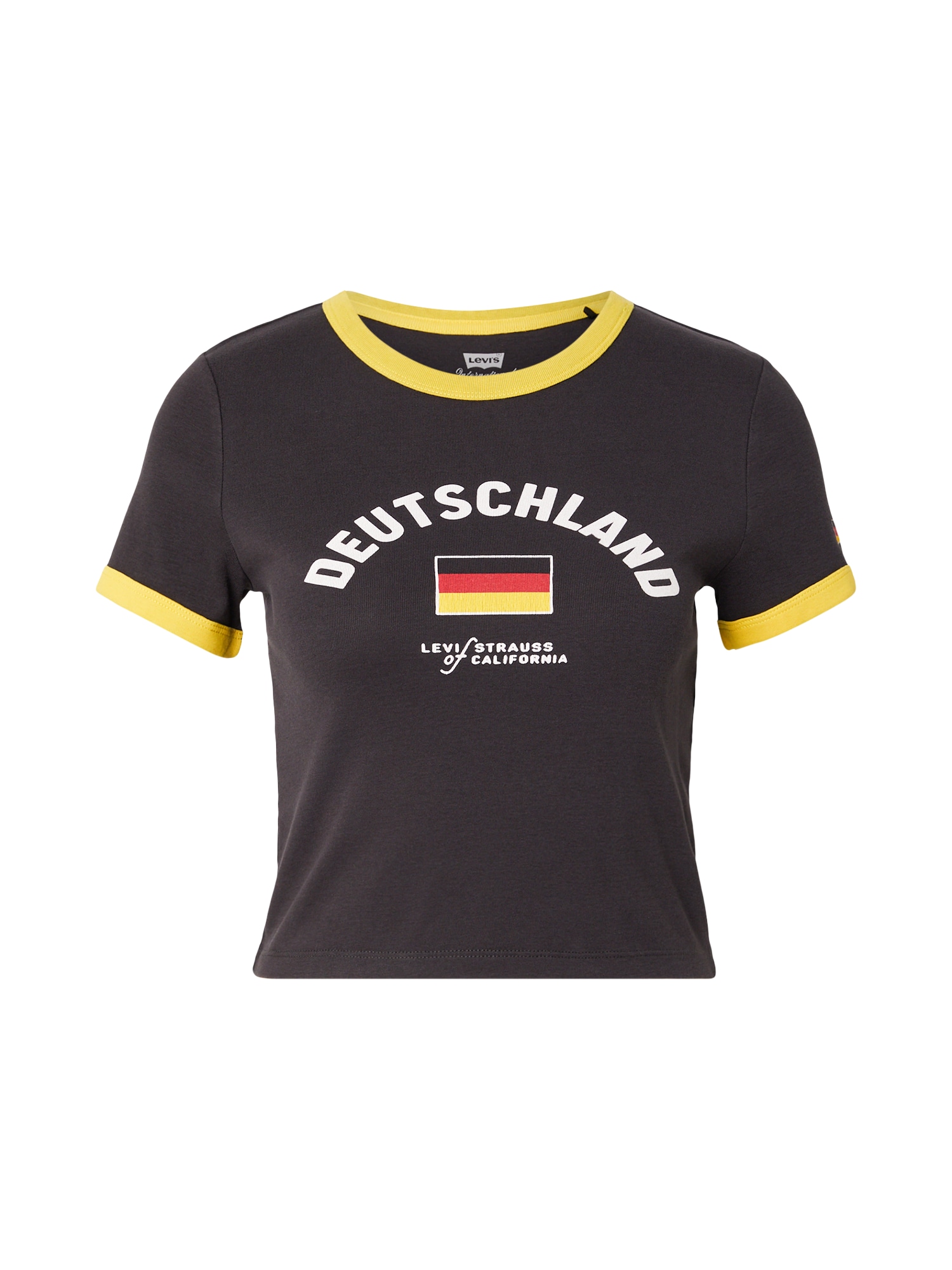 LEVIS ® Tricou Germany Ringer Tee galben / negru / alb