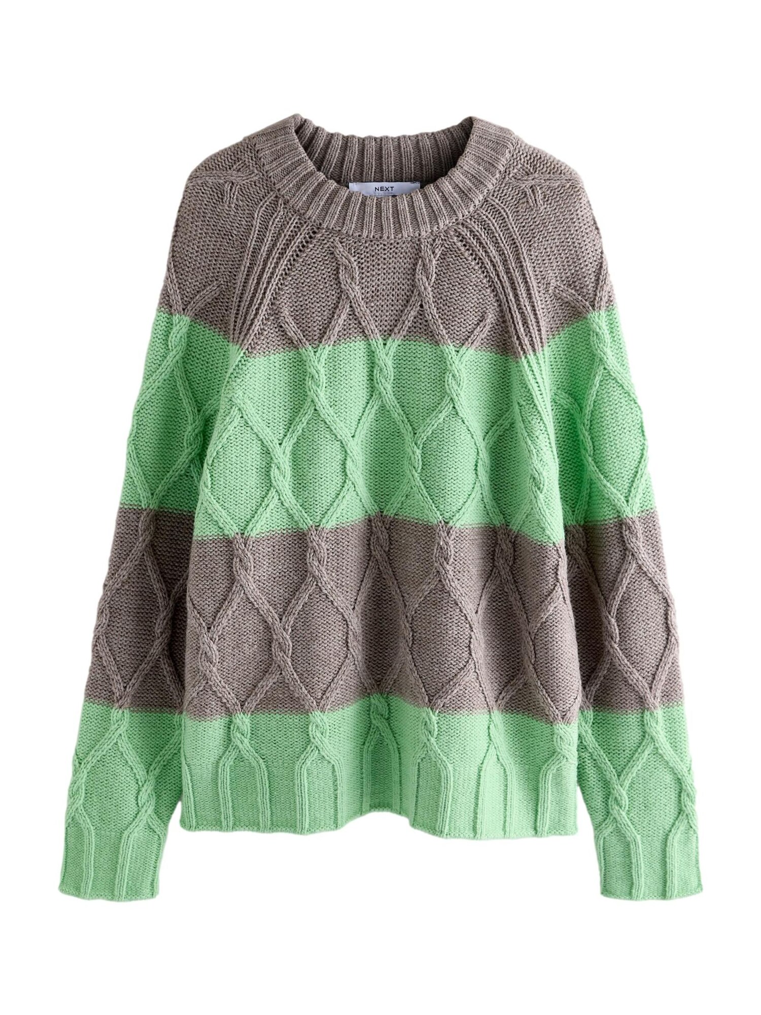 Next Pulover  gri / verde