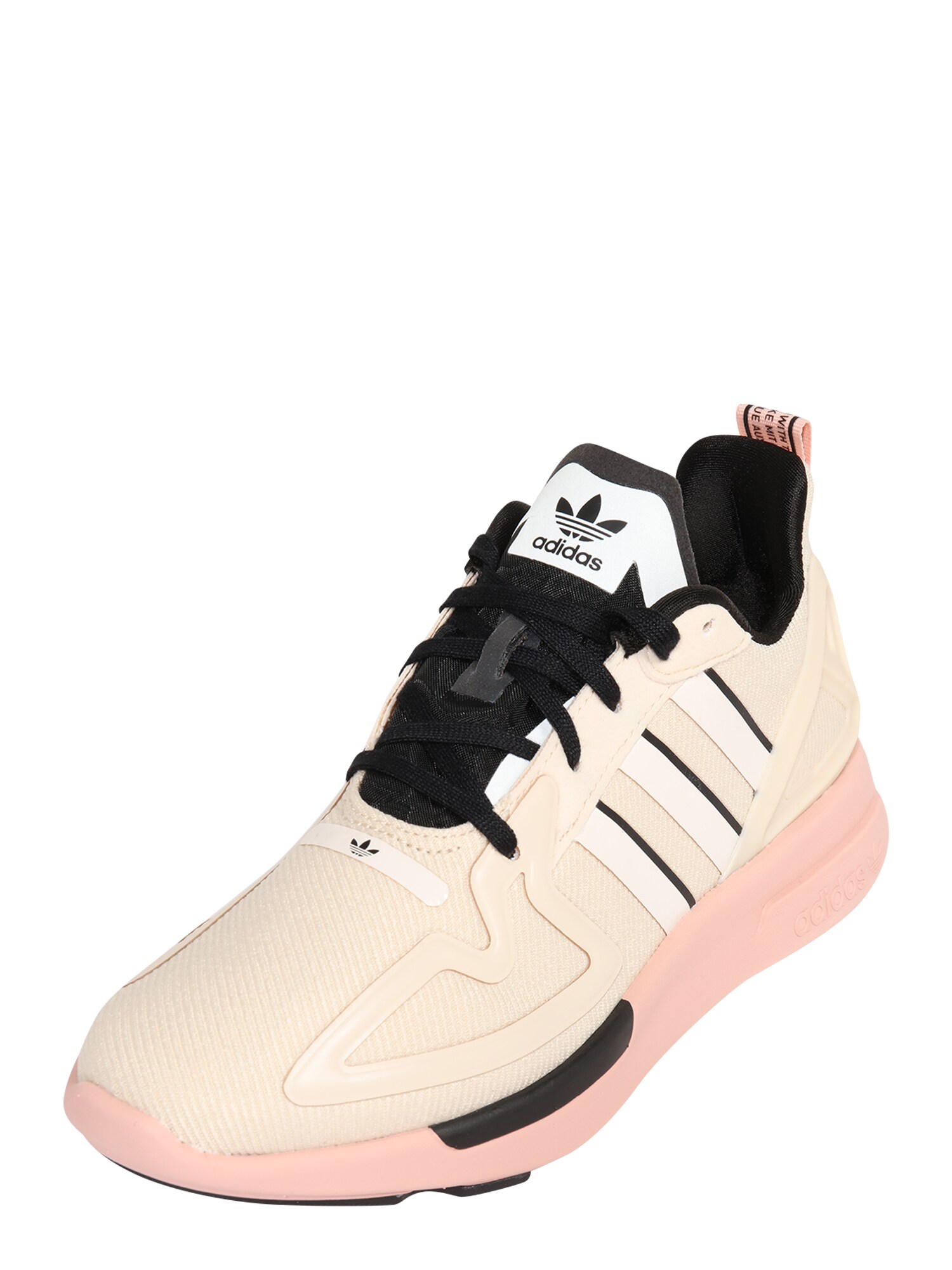 ADIDAS ORIGINALS Sportbačiai be auliuko 'ZX 2K FLUX'  smėlio / balta / juoda
