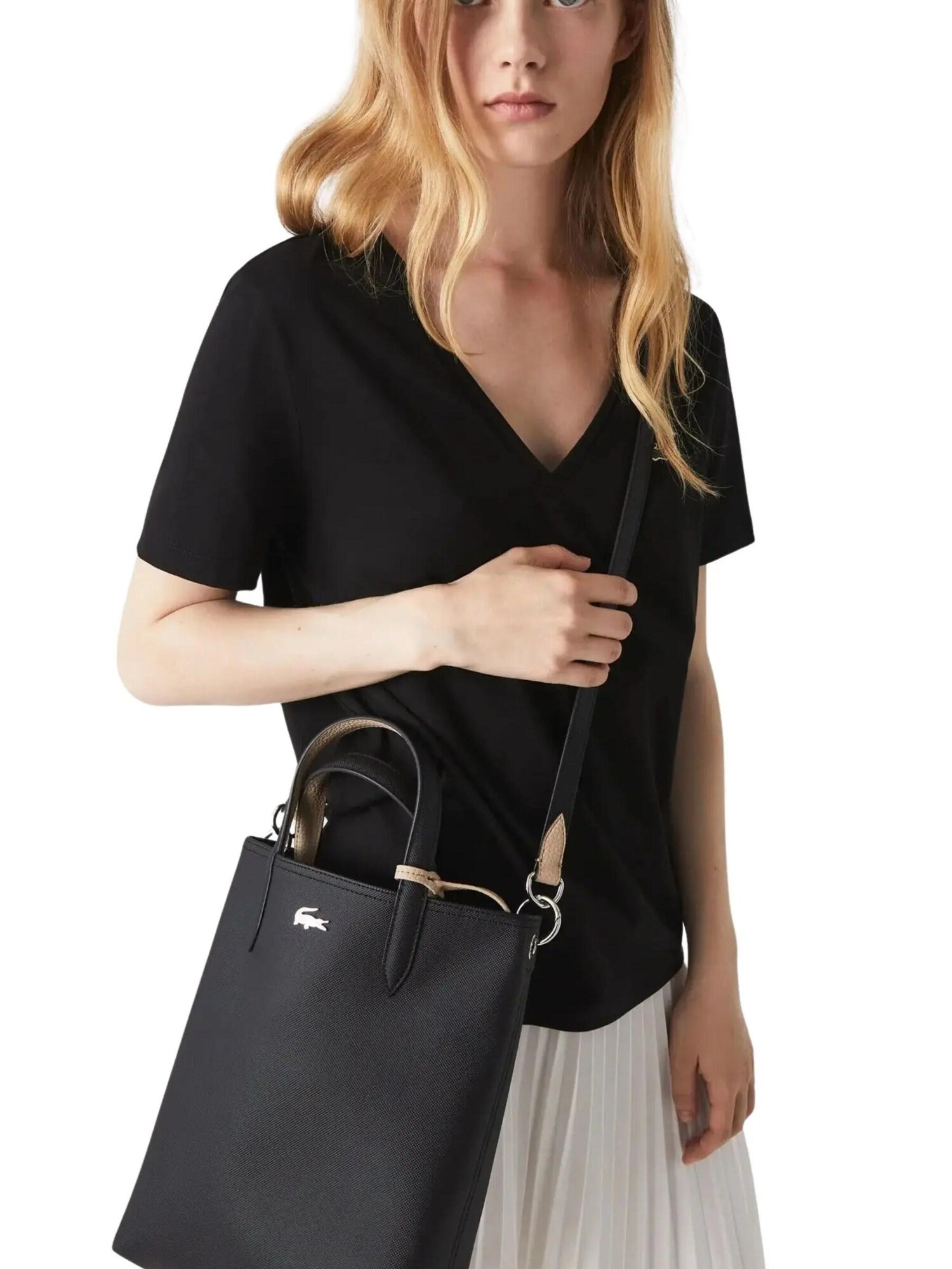 LACOSTE Shopper 'Anna' negro – imagen 18