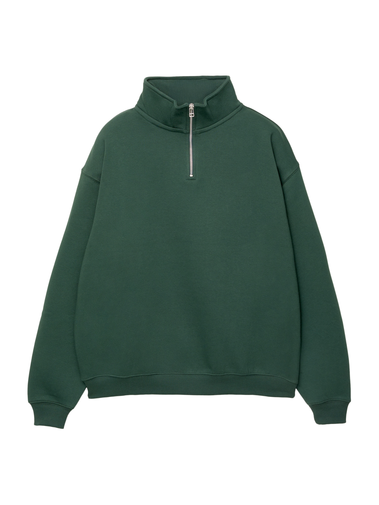 Pull&Bear Bluză de molton  verde închis