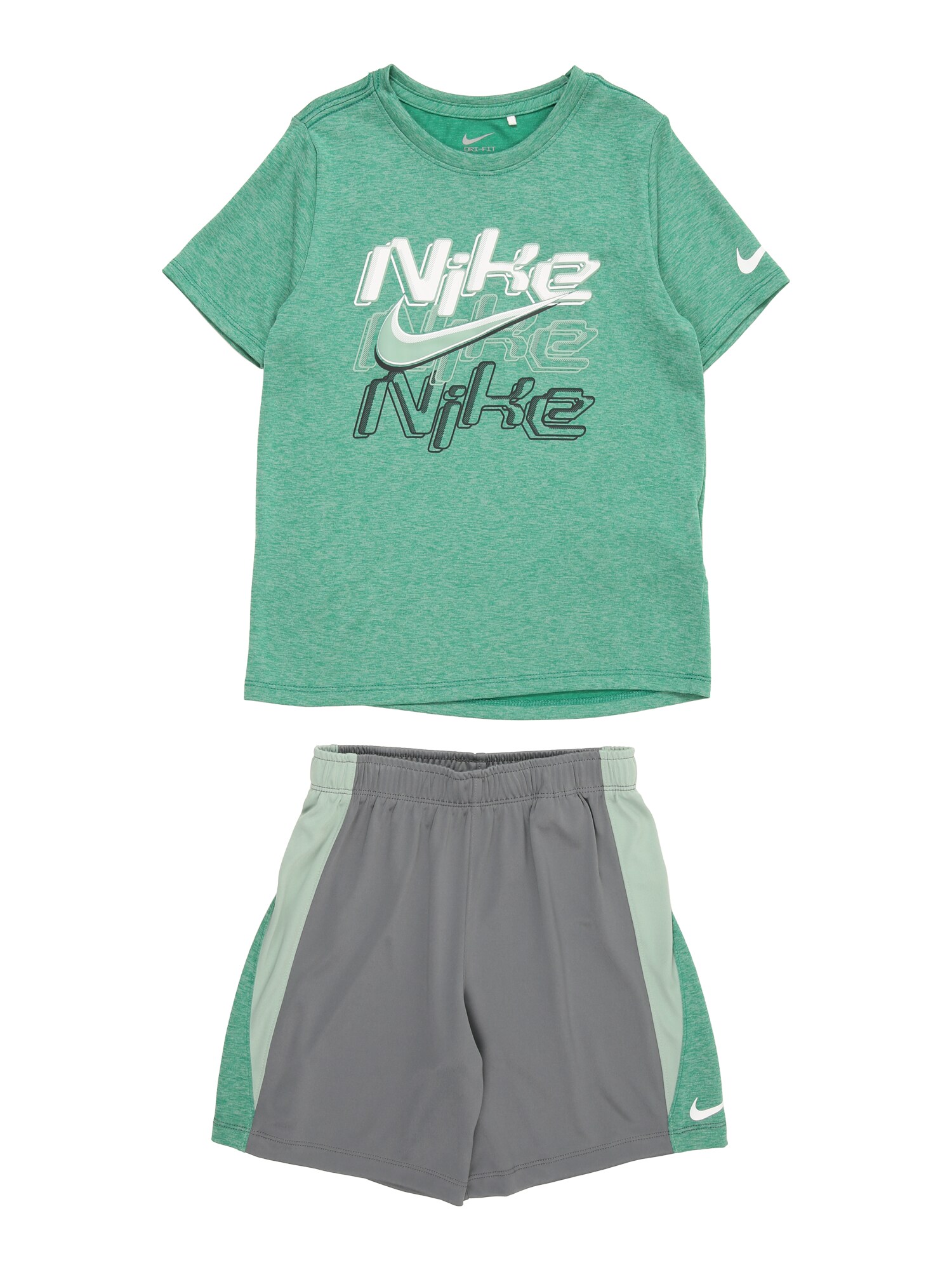 Nike Sportswear Set  sivá / zelená / pastelovo zelená / biela