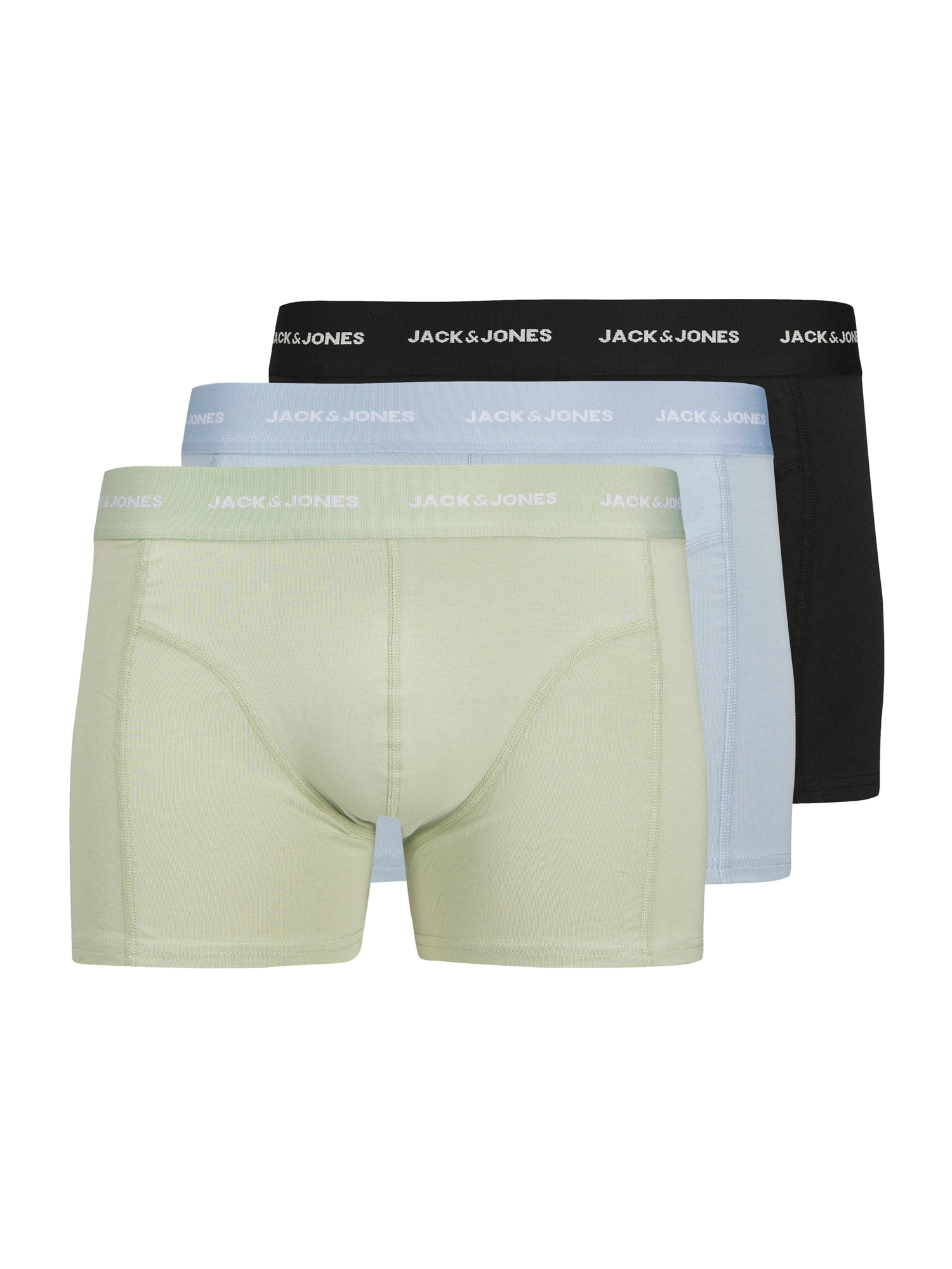 Jack & Jones Plus Boxeri JACTom  albastru deschis / verde stuf / negru