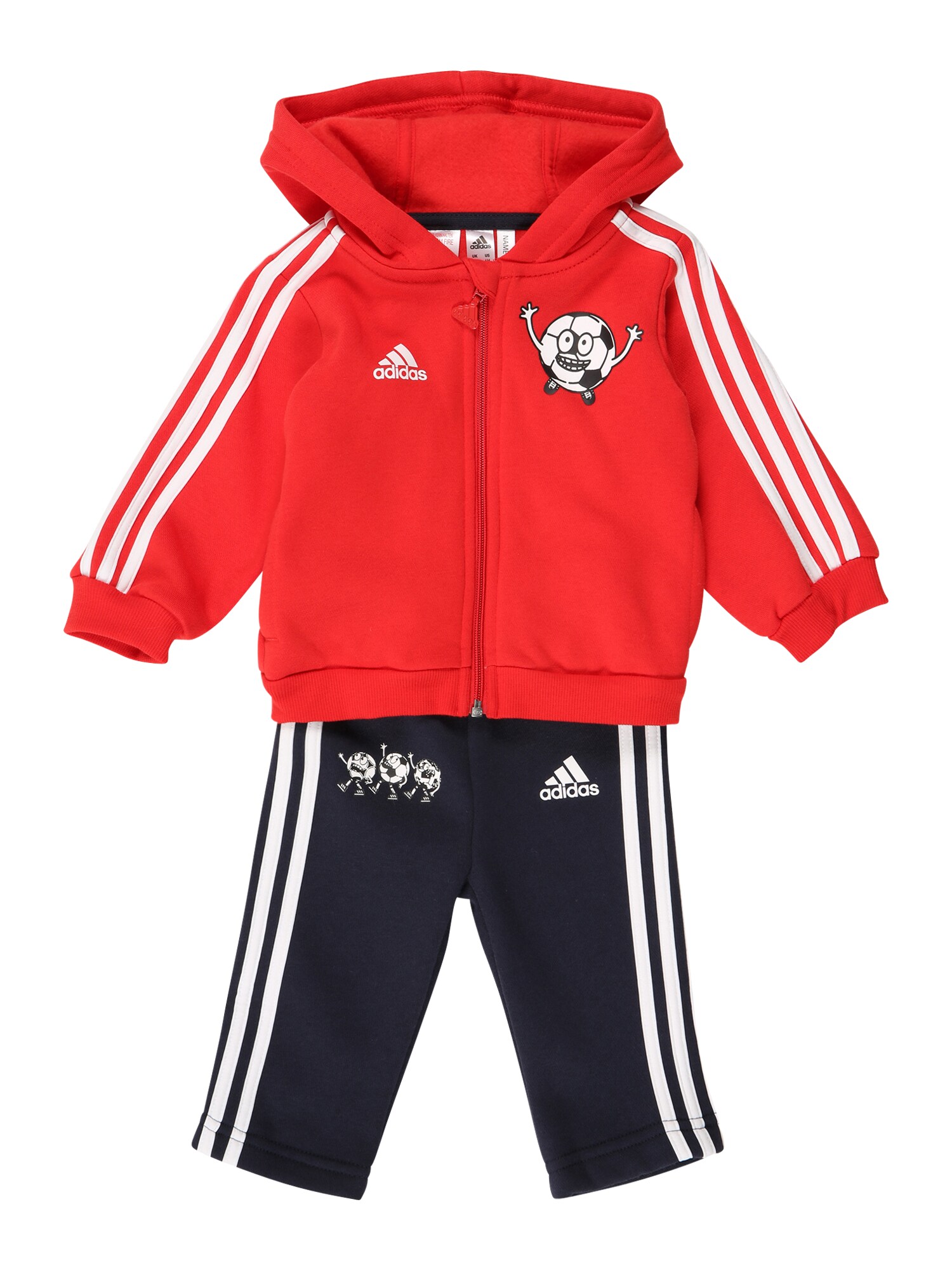 ADIDAS PERFORMANCE Sportinis kostiumas  raudona / balta / tamsiai mėlyna / juoda